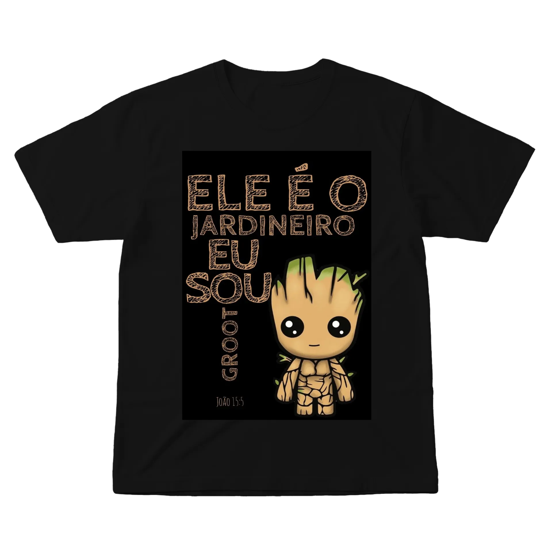 Camiseta Groot Jardineiro 100% Algodão de Redeem Wear