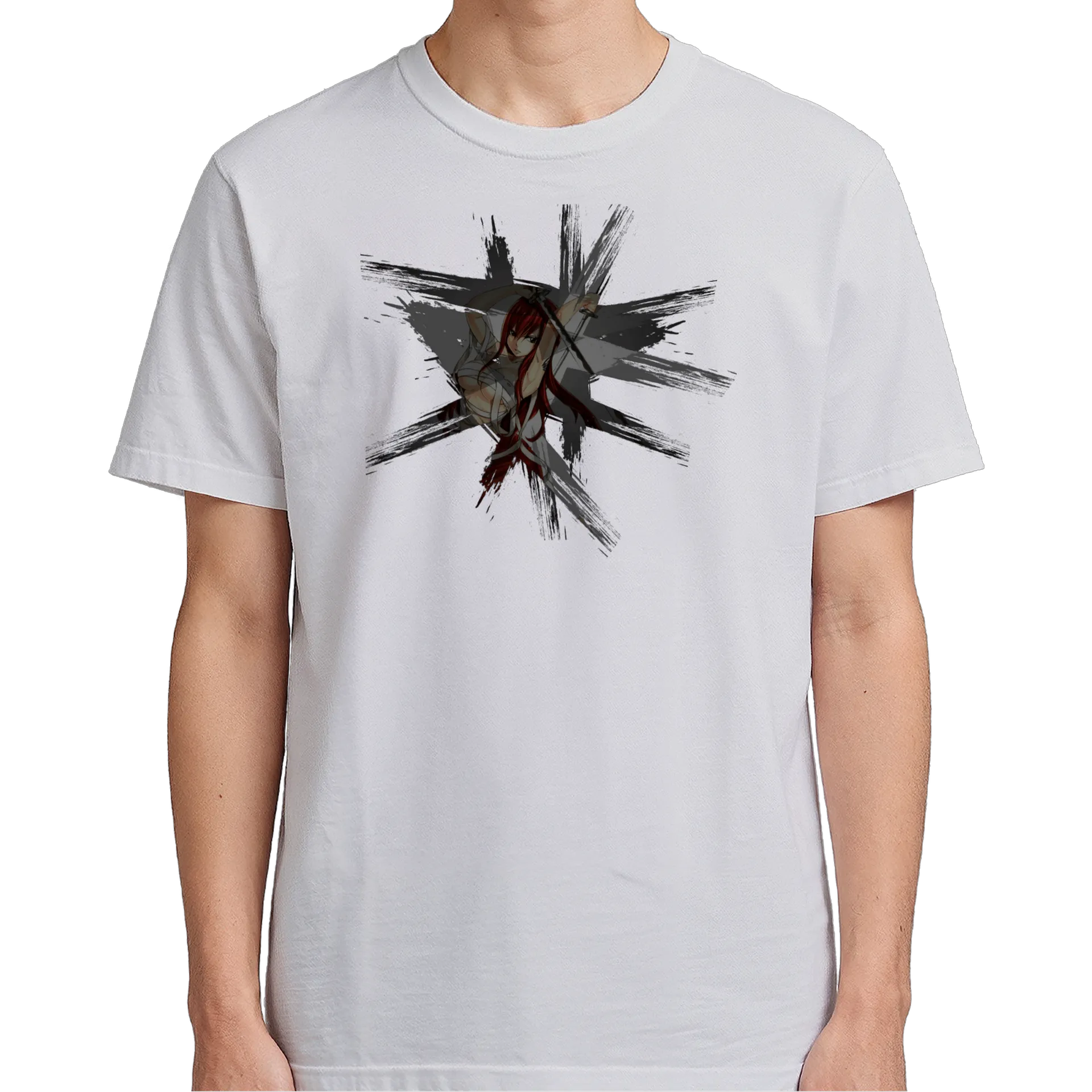 Camiseta Estampa Erza Fairy Tail 100% Algodão - Imagem 5