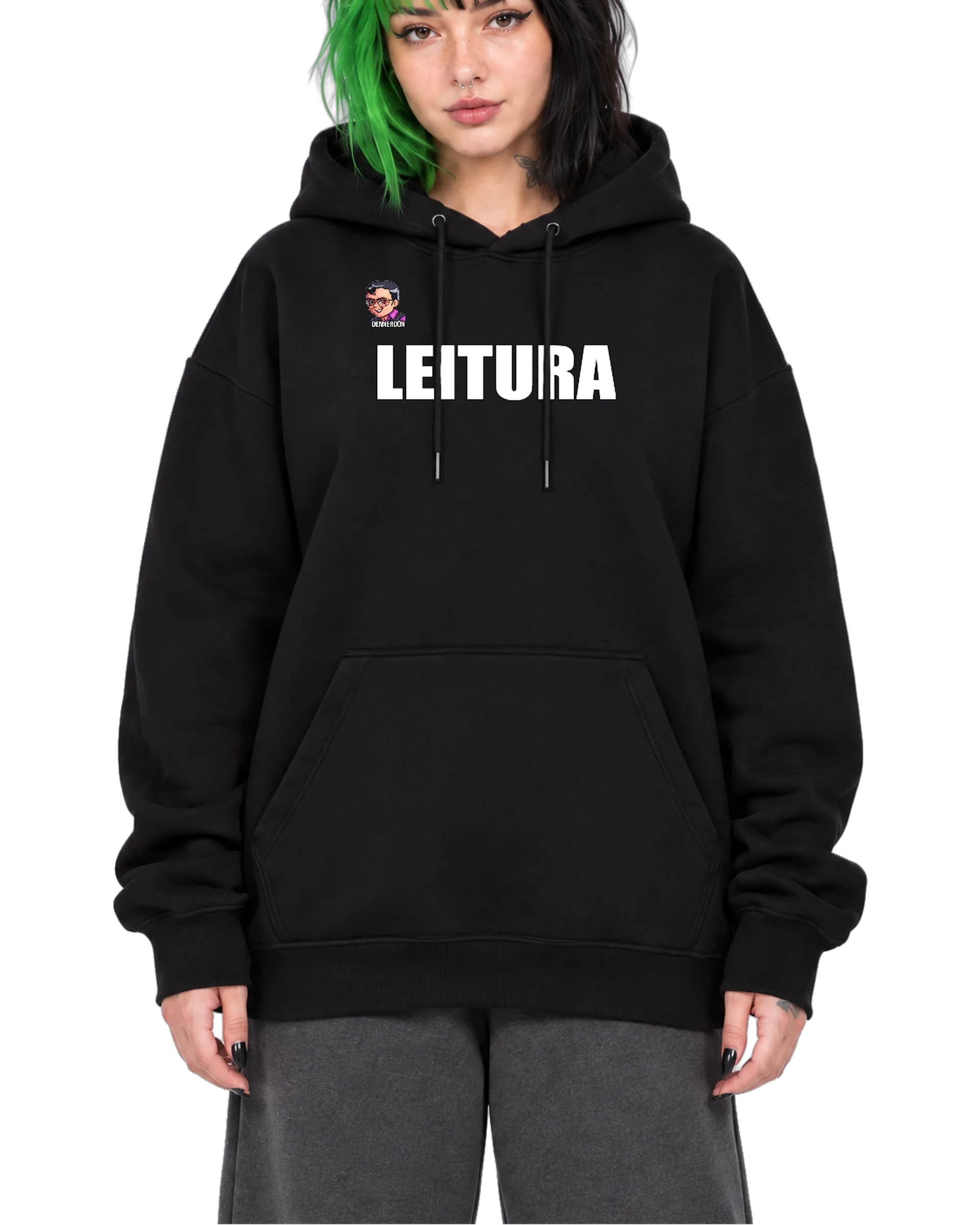 Blusa de moletom leitura - Imagem 1