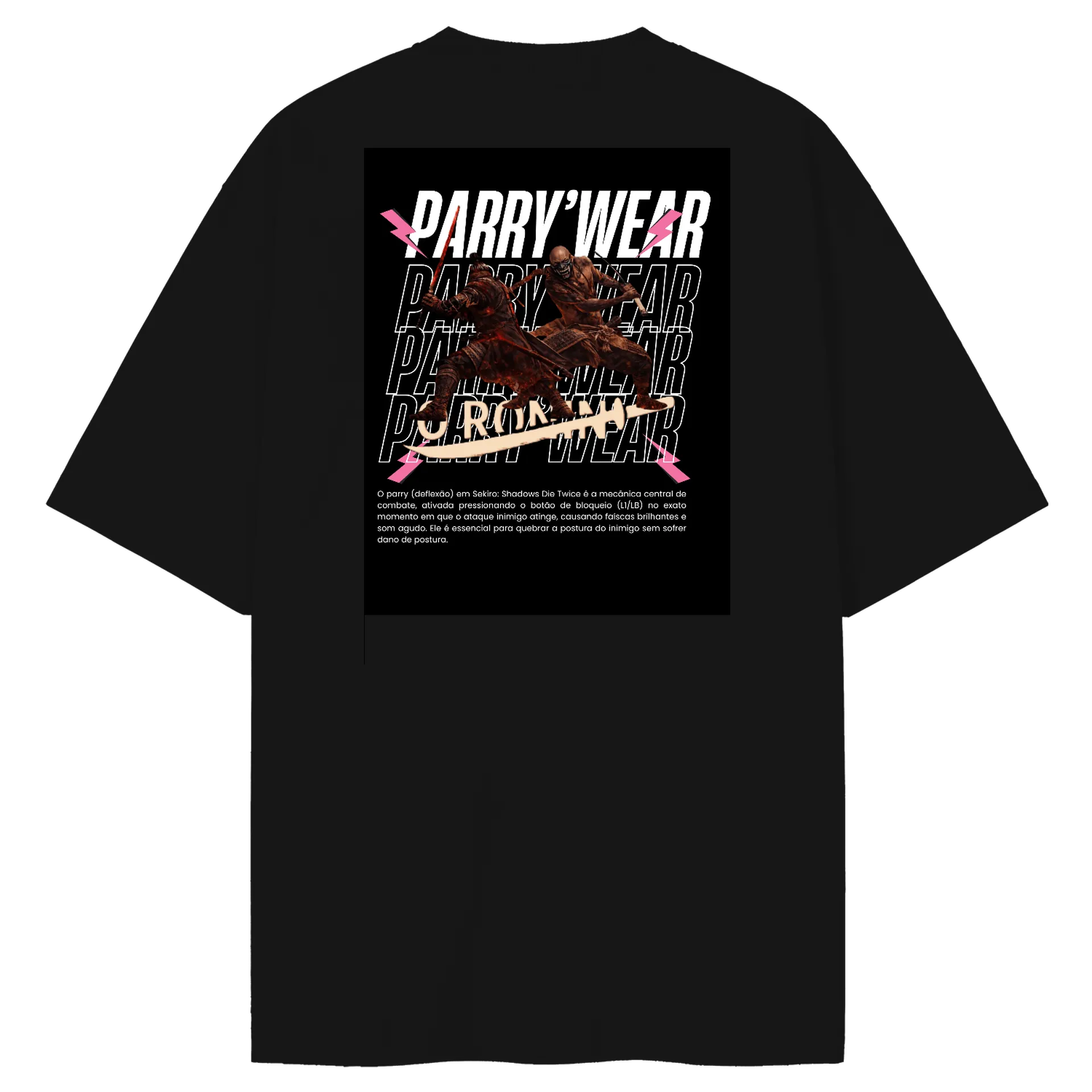 Camiseta Oversized “O Ronin + 7 Mandamentos do Parry”  - Imagem 2
