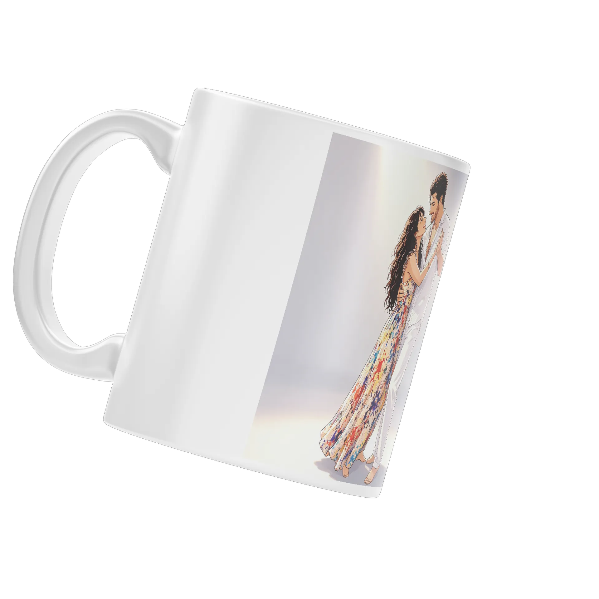 Caneca Porcelana Casal Dançando 325ml - Imagem 4