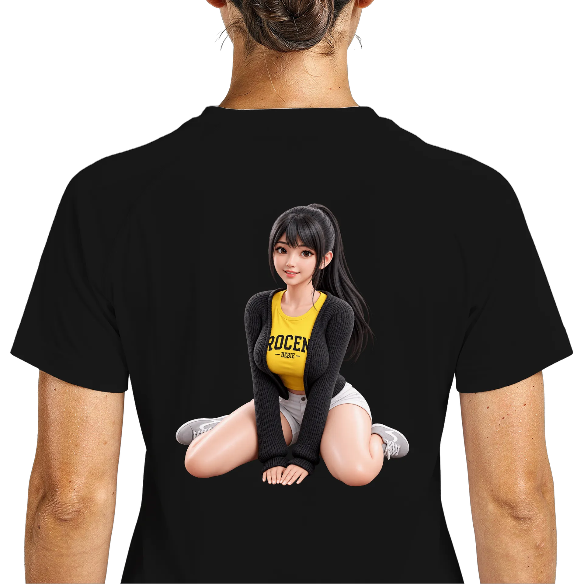Camiseta Dry Fit Personagem com Estampa Tipográfica Amarela - Imagem 5