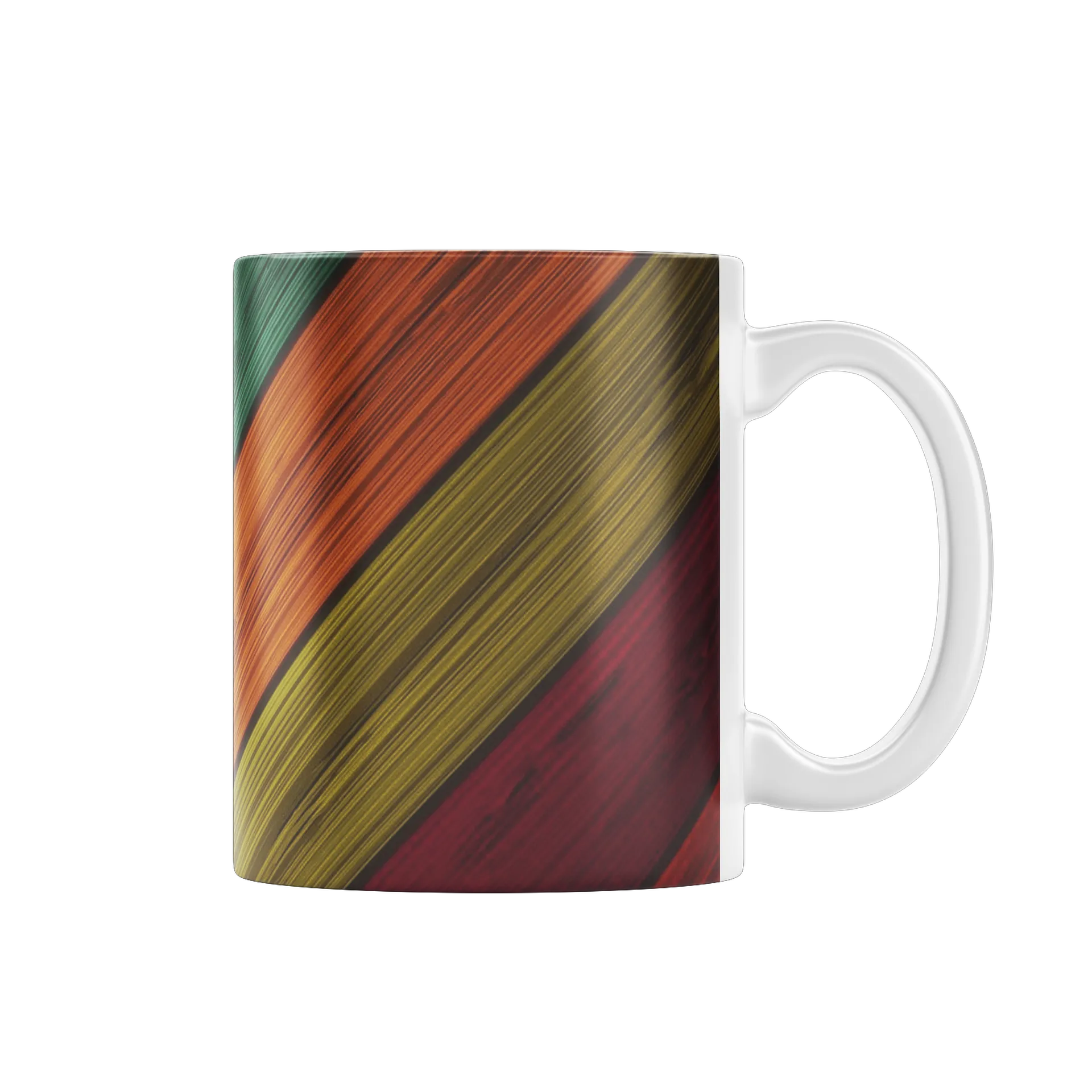 Caneca Cerâmica Estampa Colorida Acrílica 325ml - Imagem 1