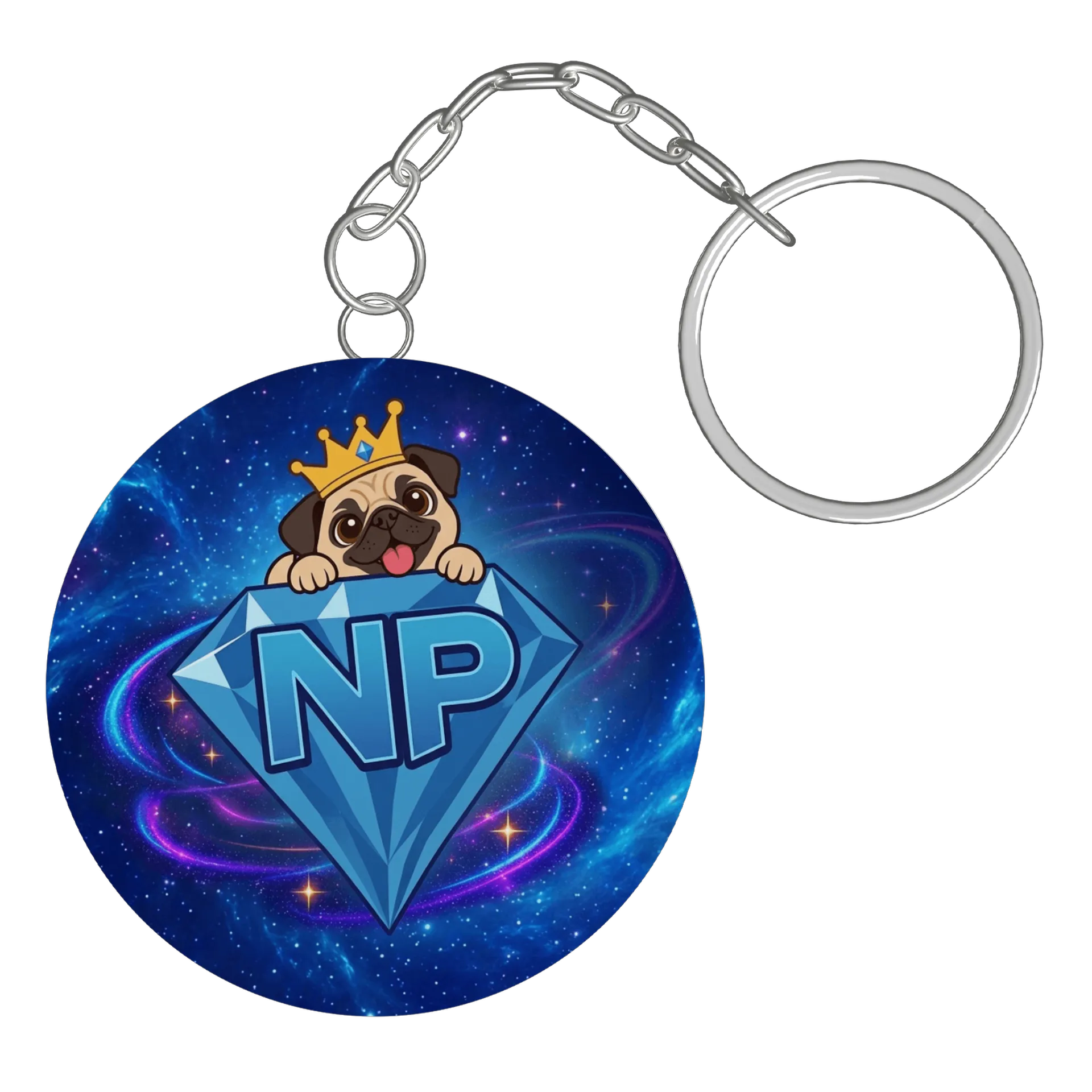 Chaveiro pug cartoon - Imagem 2