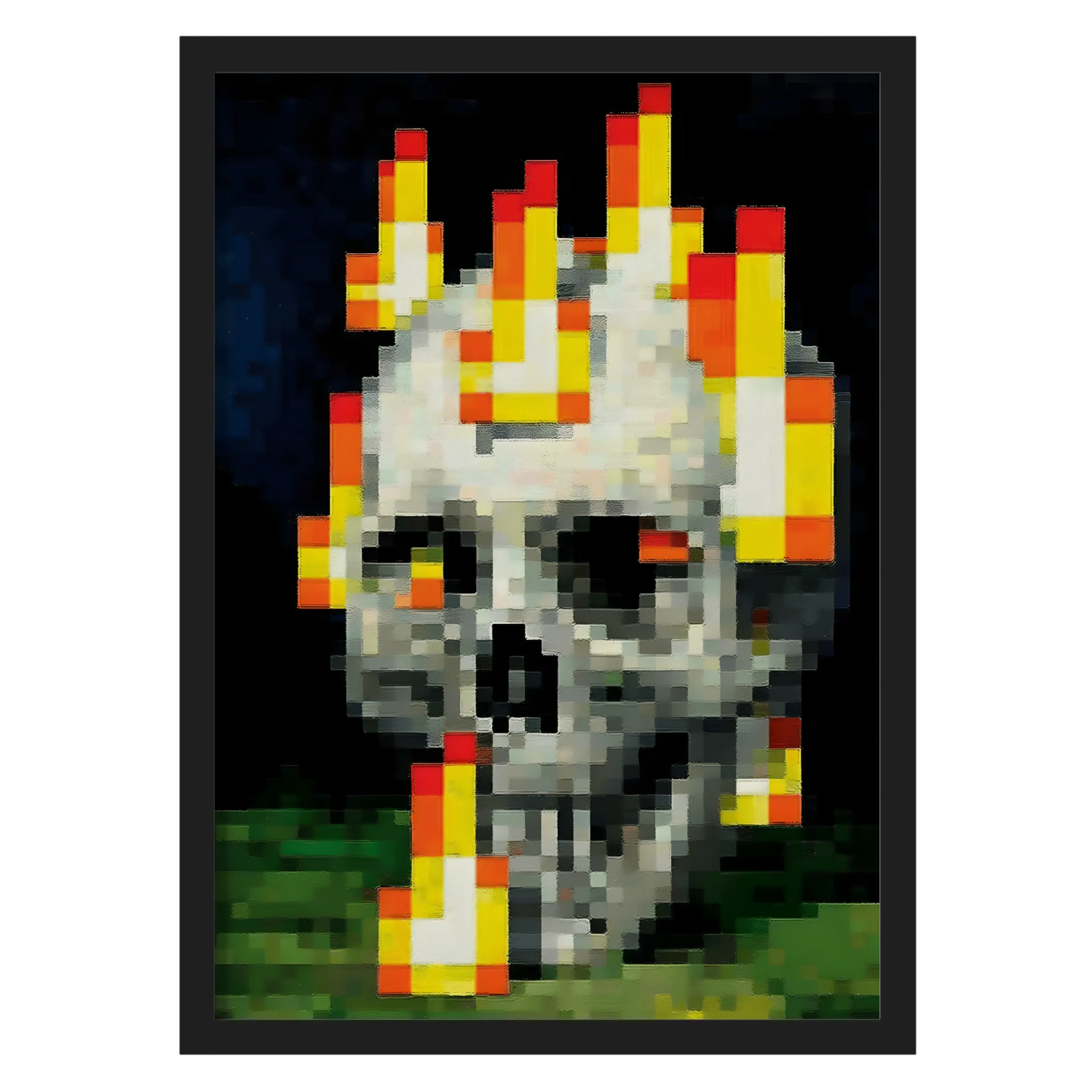 Quadro A3 personalizado Com Vidro Minecraft - Imagem 1
