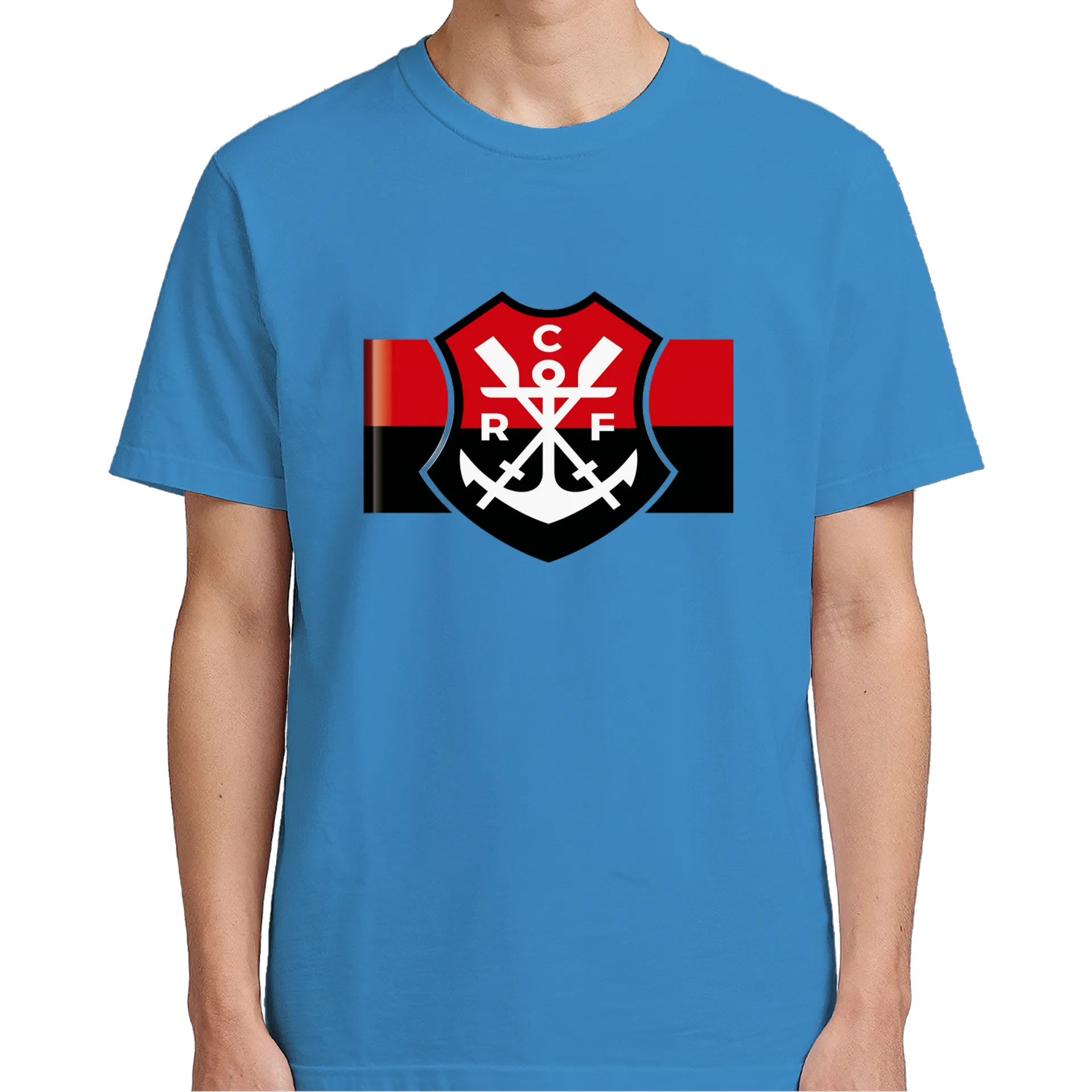 Camiseta Estampa Emblema Unissex Flamengo 100% Algodão - Imagem 5