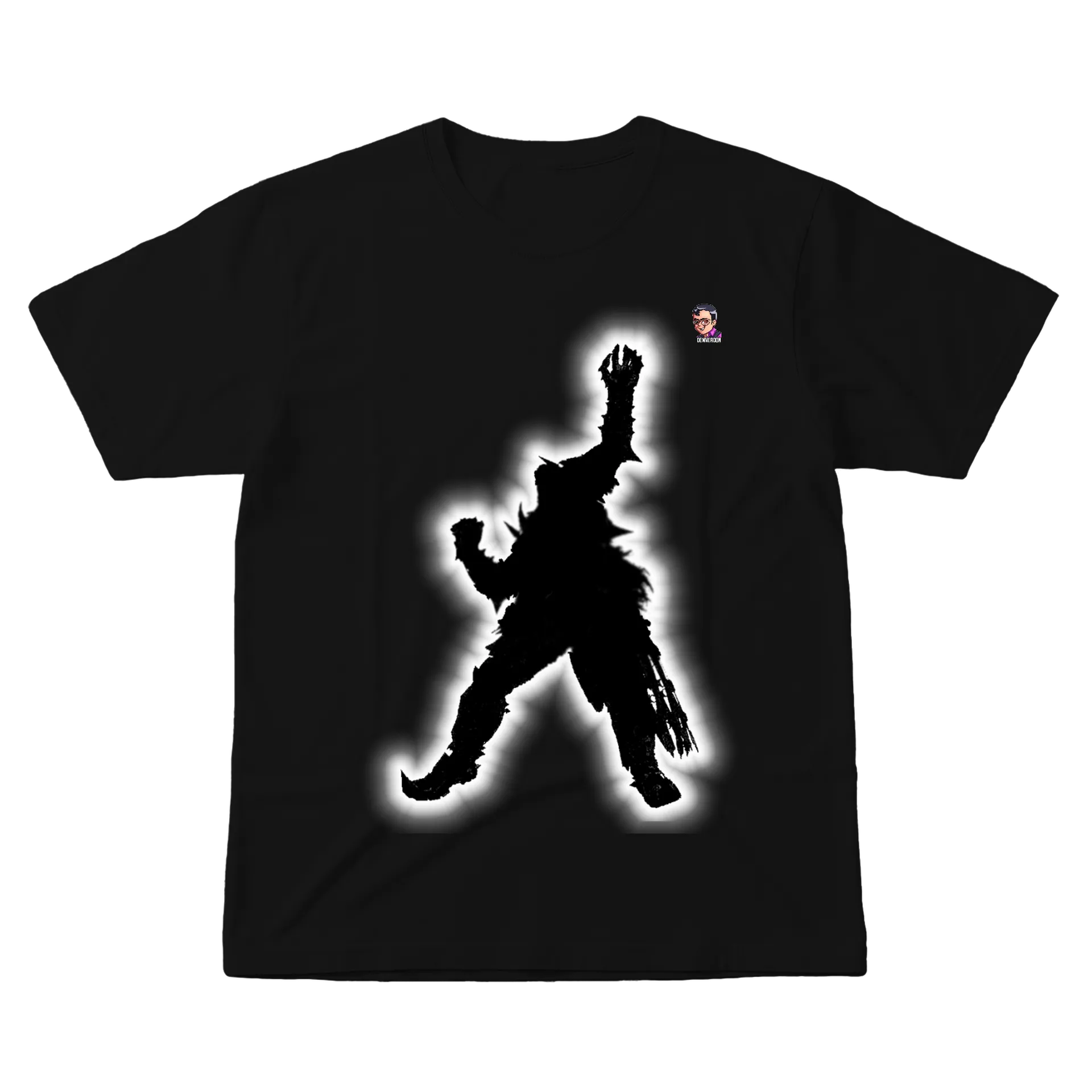 Camiseta de Rei Preta de Thedennerdon