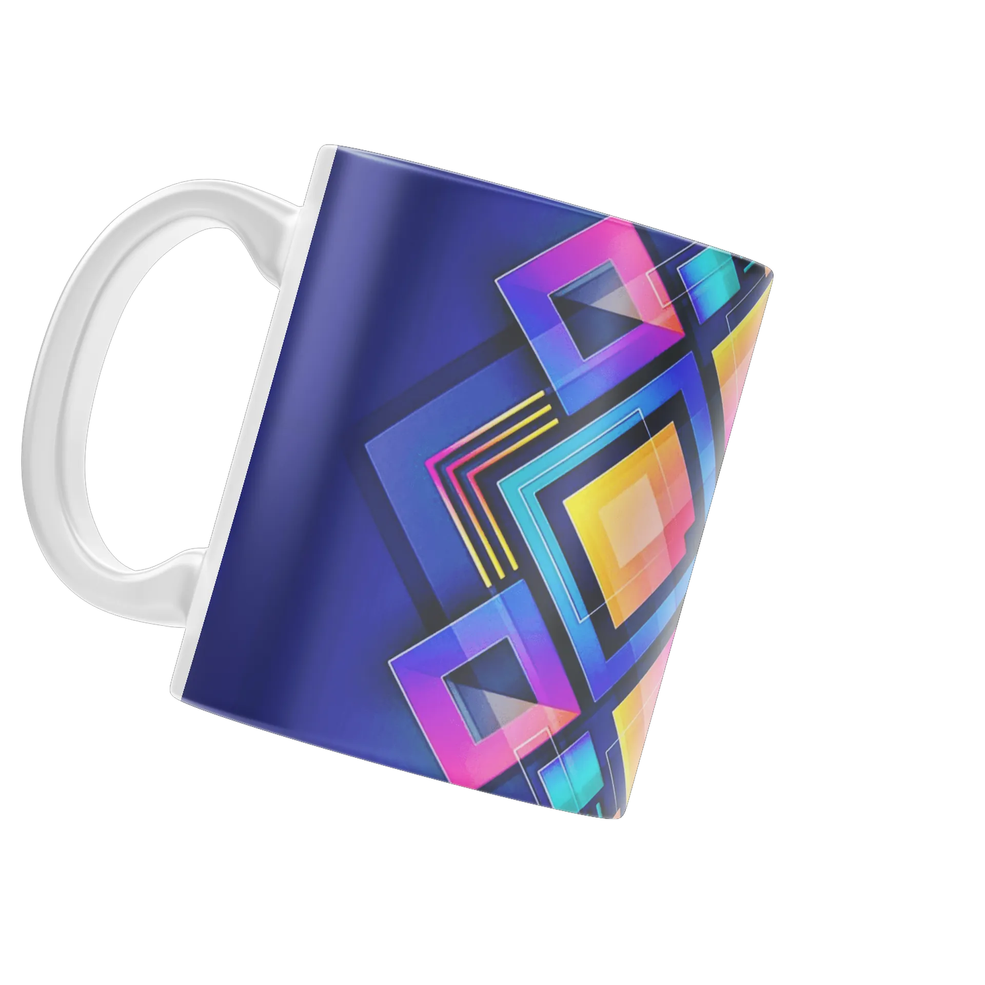 Caneca Estampa Geométrica Neon 325ml - Imagem 3