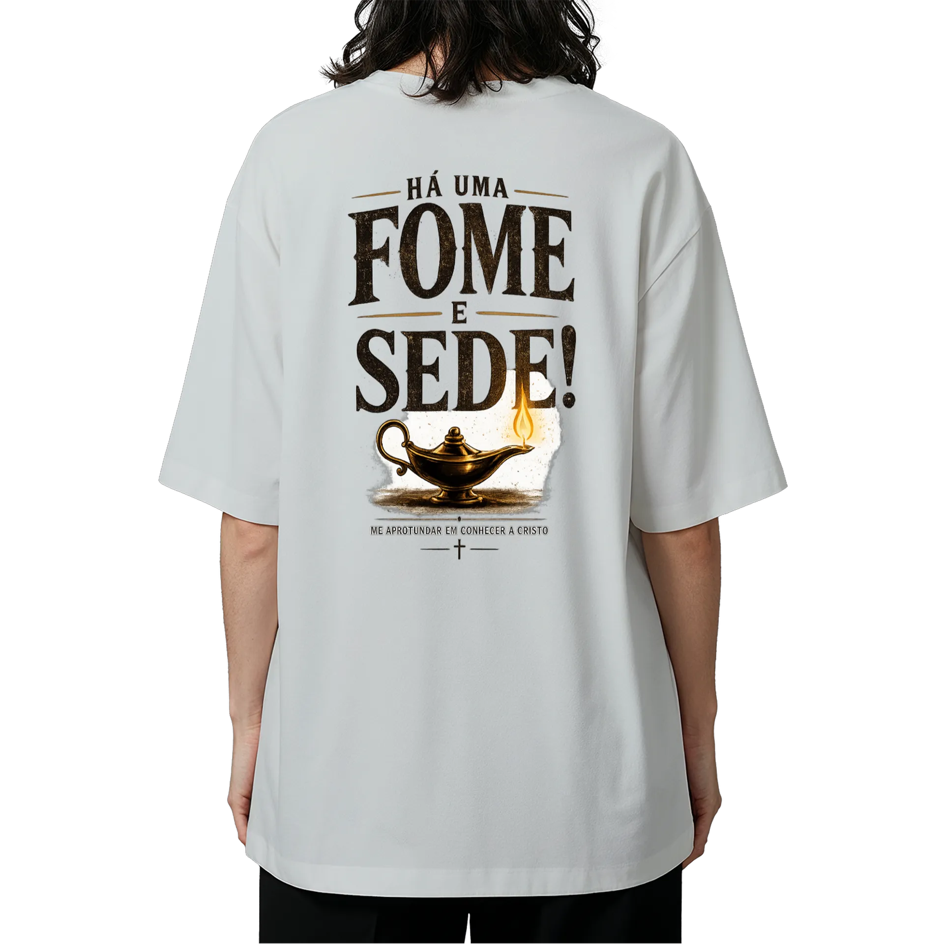 Camiseta Oversized Lâmpada Mágica e Frases 100% Algodão - Imagem 5