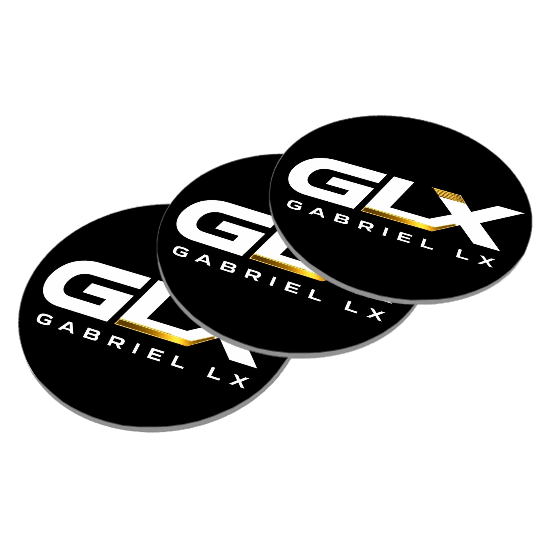 Porta-copo MDF Logotipo Gabriel LX 10x10cm de GabrielRibeirodaluz