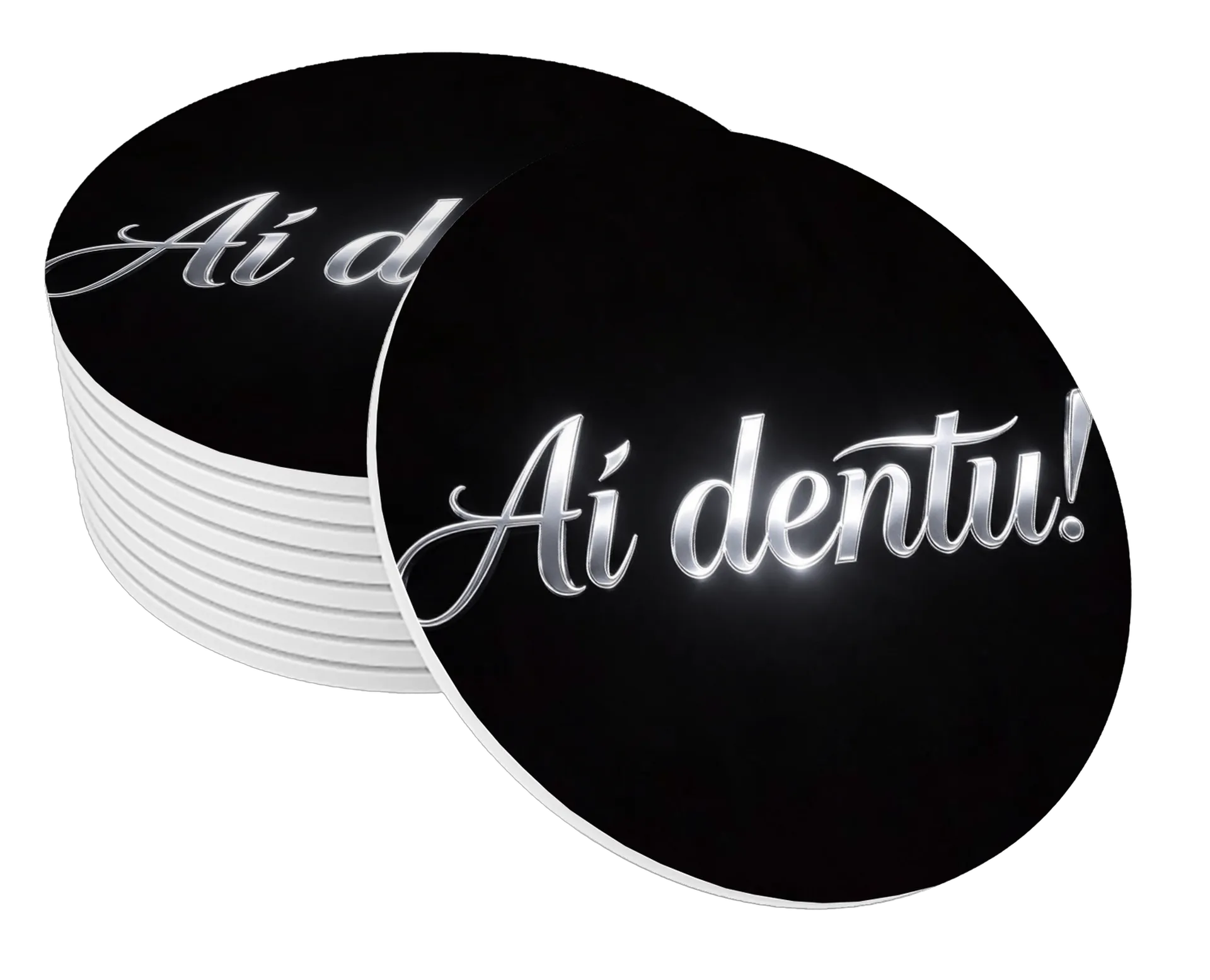 Porta-copo Ai dentu MDF - Imagem 1
