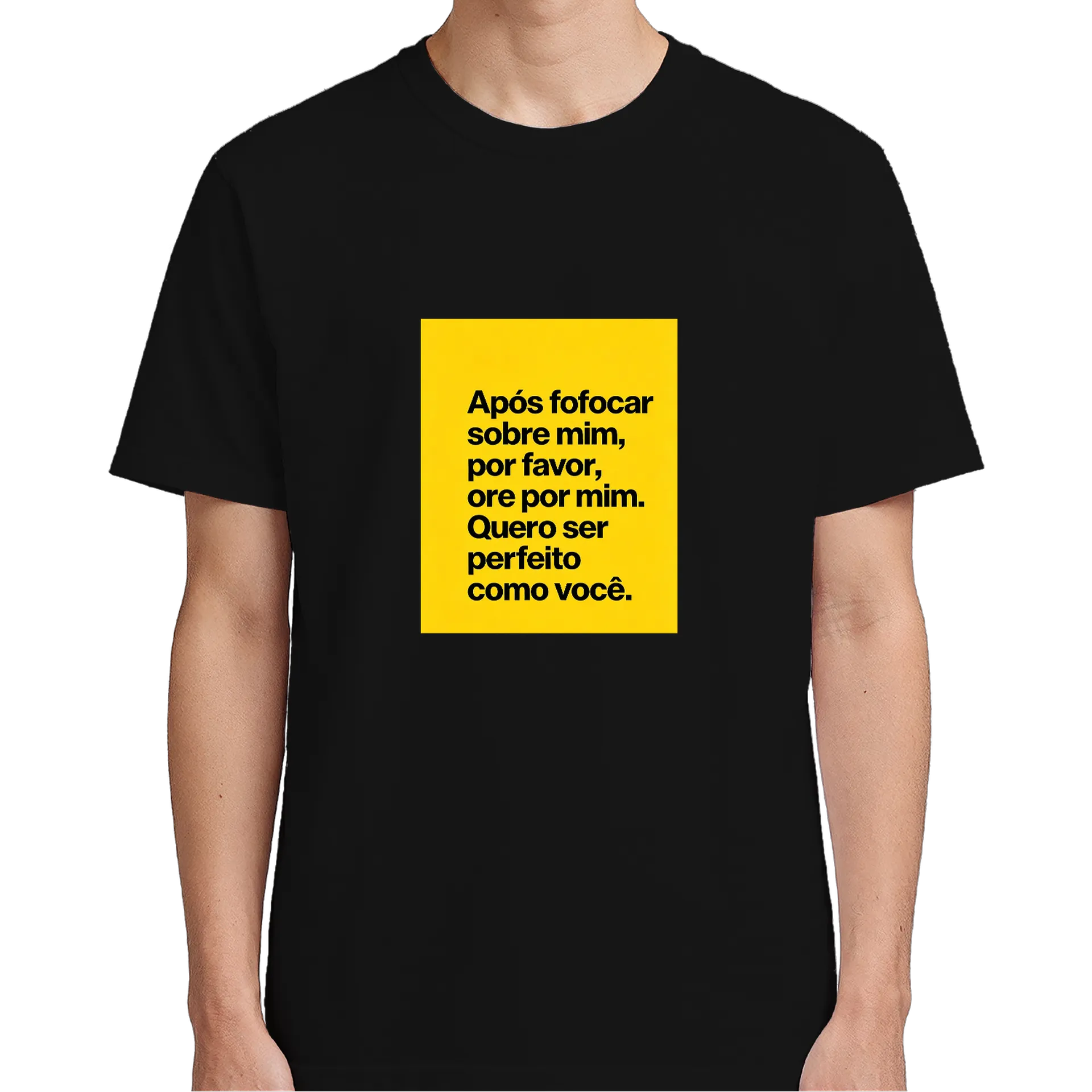 Camiseta Motivacional Letras Amarelas 100% Algodão - Imagem 5