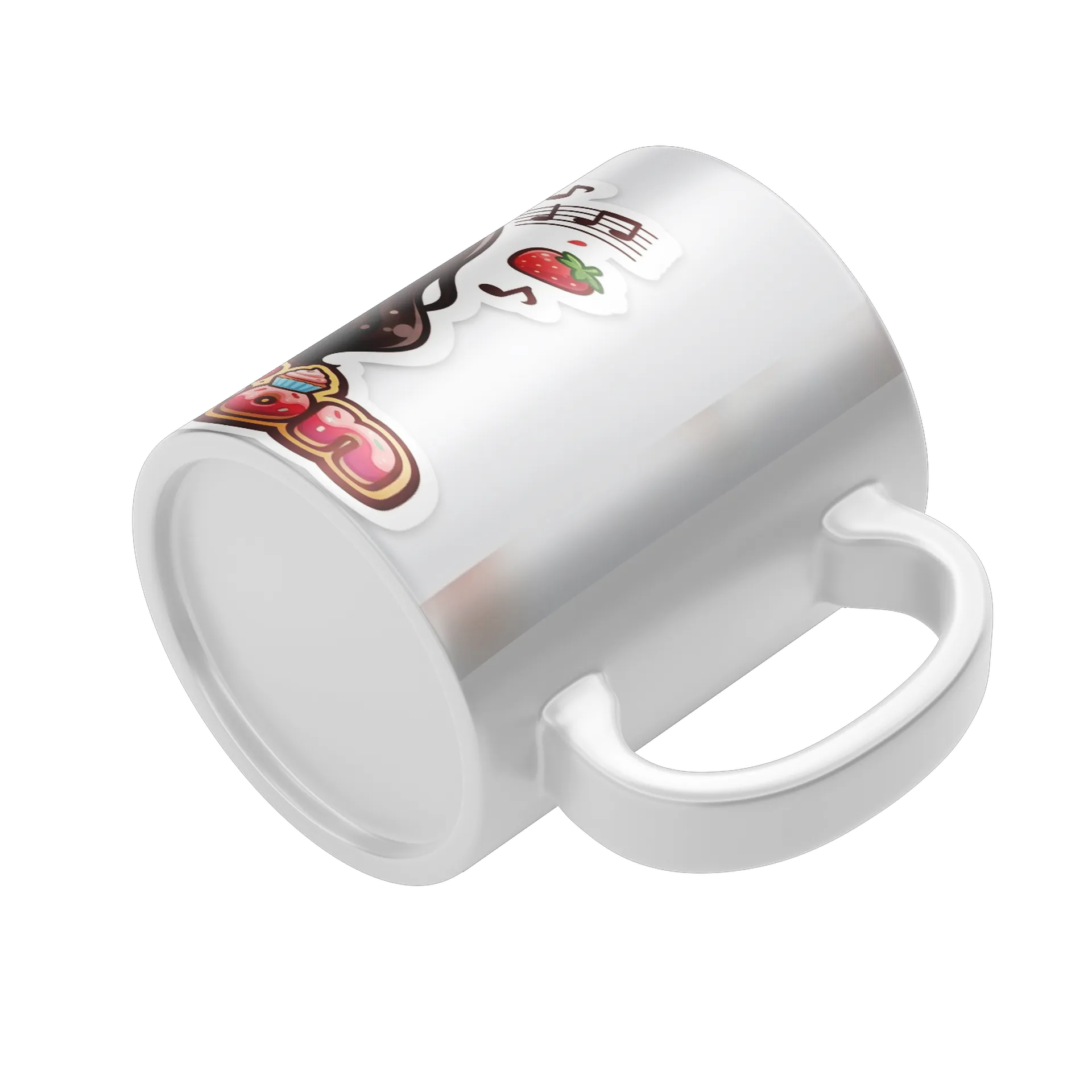 Caneca Porcelana Nany Chan Anime Morangos 325ml - Imagem 4