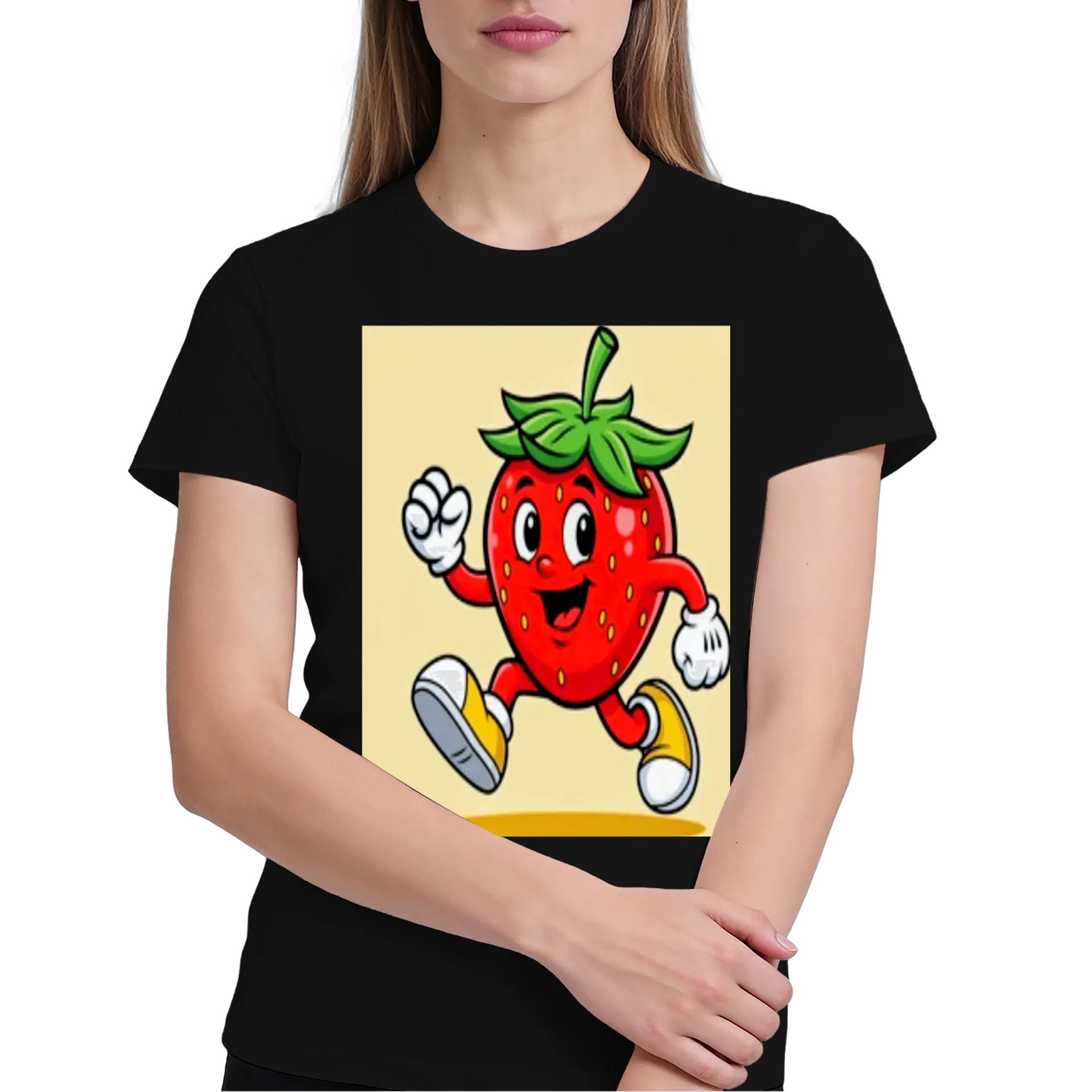 Camiseta Morango Cartoon Personagem 100% Algodão - Imagem 3