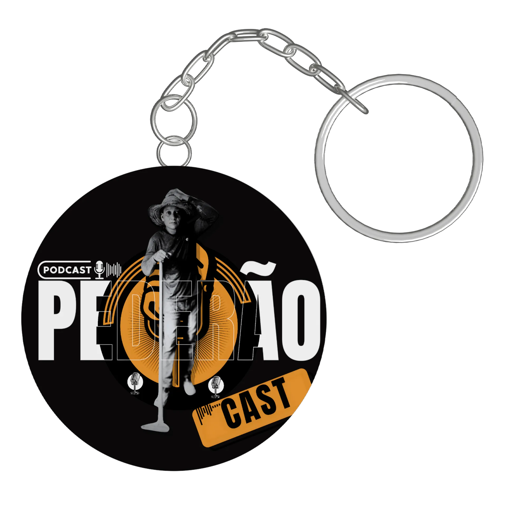 Chaveiro personalizado de Pederãocast — imagem 2 de 3