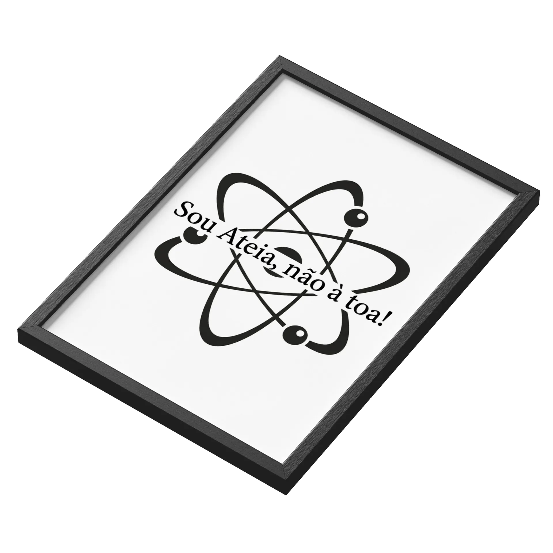Quadro A3 personalizado sou atéia - Imagem 3