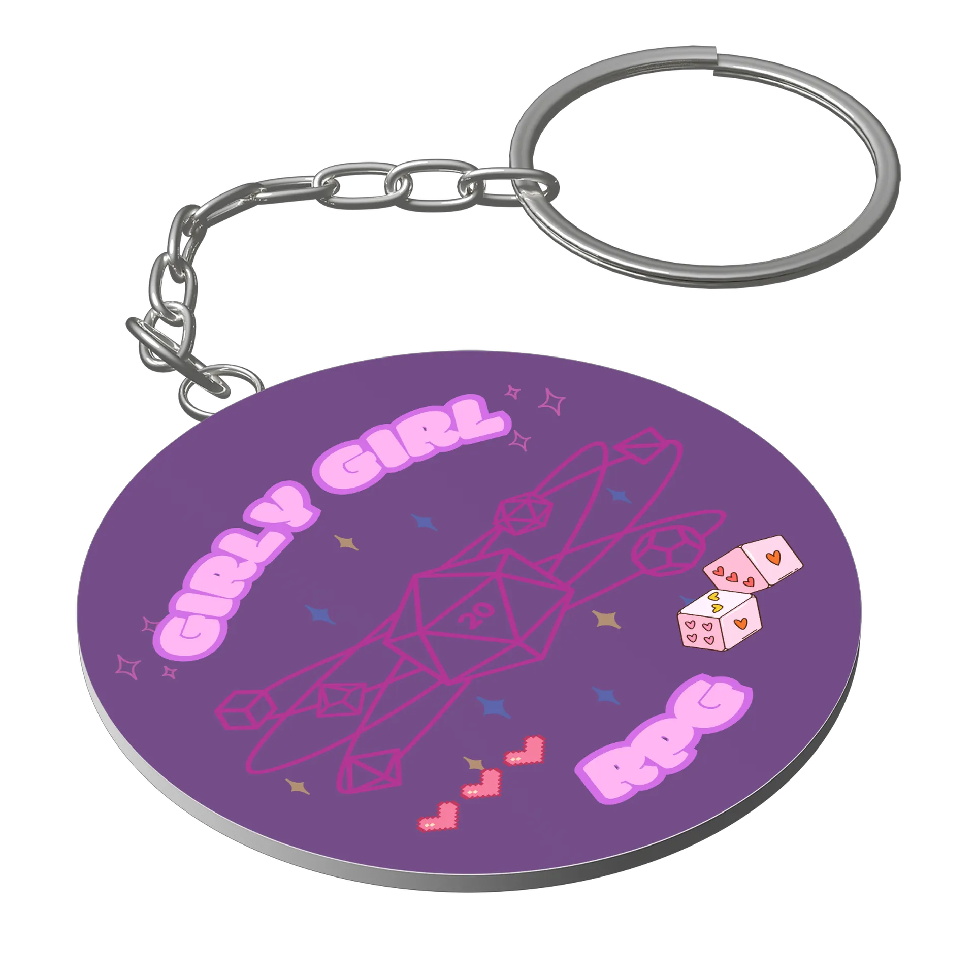 Chaveiro GIRLY GIRL RPG! - Imagem 1