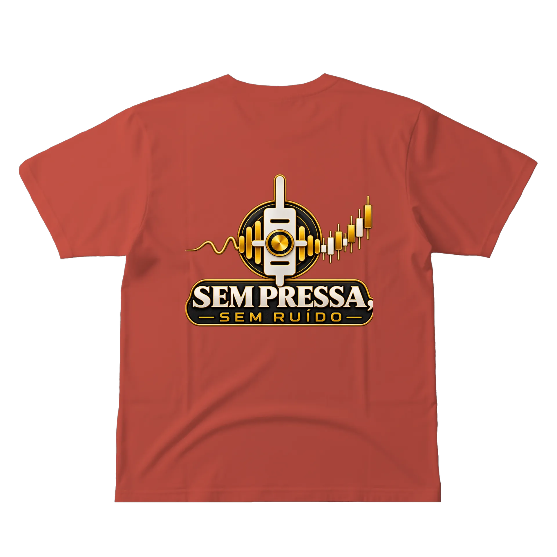 Camiseta Sem Pressa Sem Ruído 100% Algodão - Imagem 3