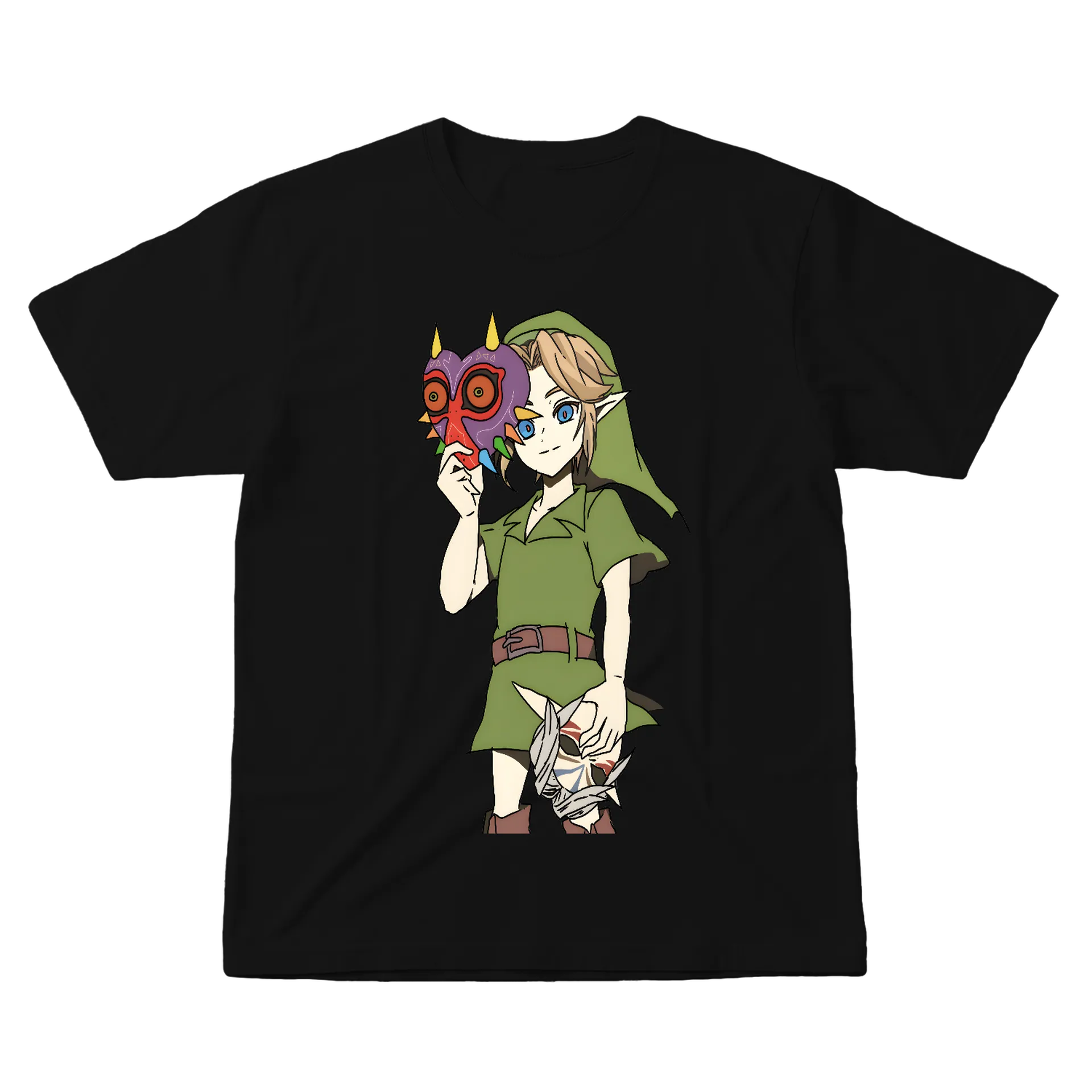 Camiseta Estampa Link Verde Algodão 100% - Imagem 1