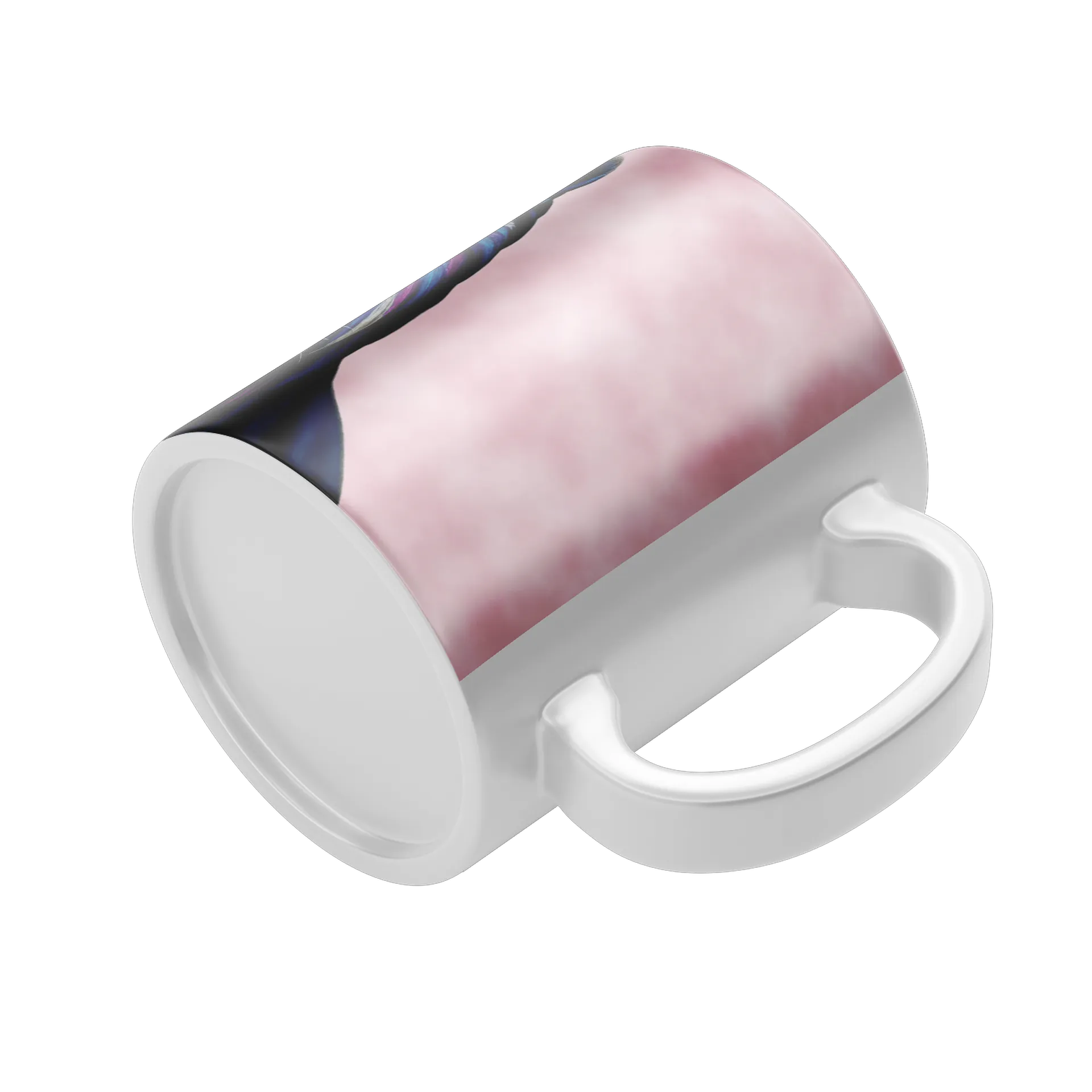 Caneca Porcelana Tigre Azul Rosa 325ml - Imagem 4