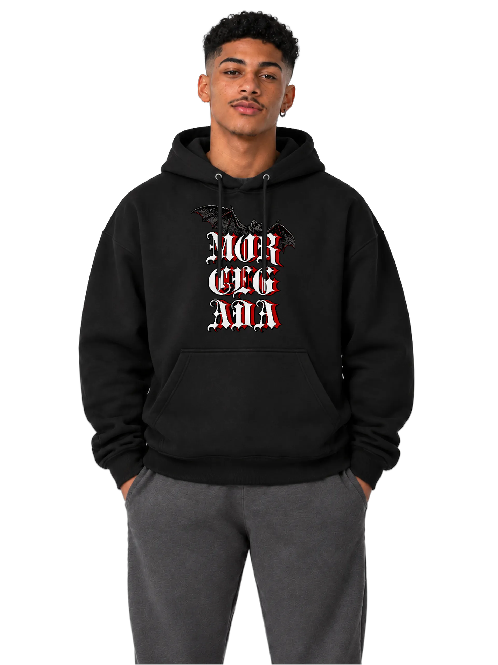 Blusa Moletom Canguru Logo Gothic - Imagem 3