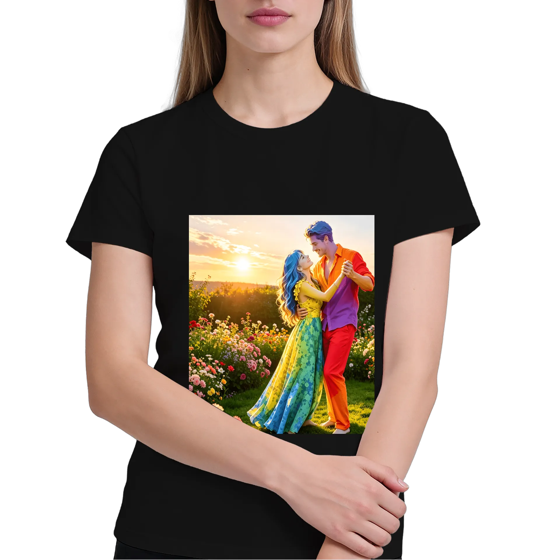 Camiseta Estampa Flor de Campo 100% Algodão - Imagem 3