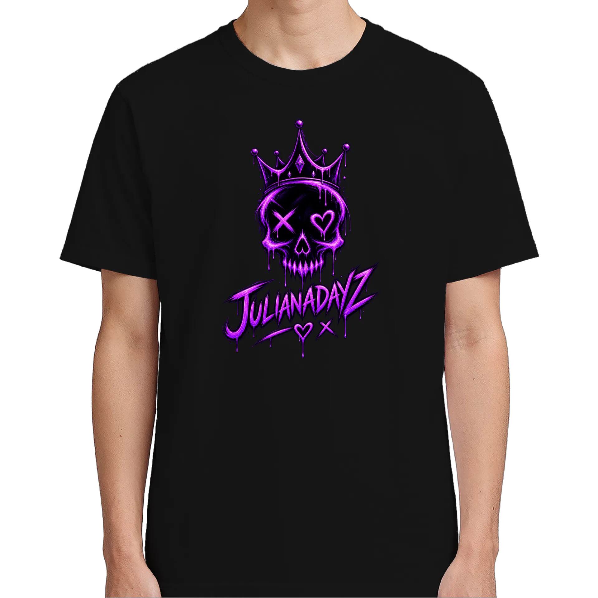 Camiseta Caveira Coroada Roxa - Imagem 5