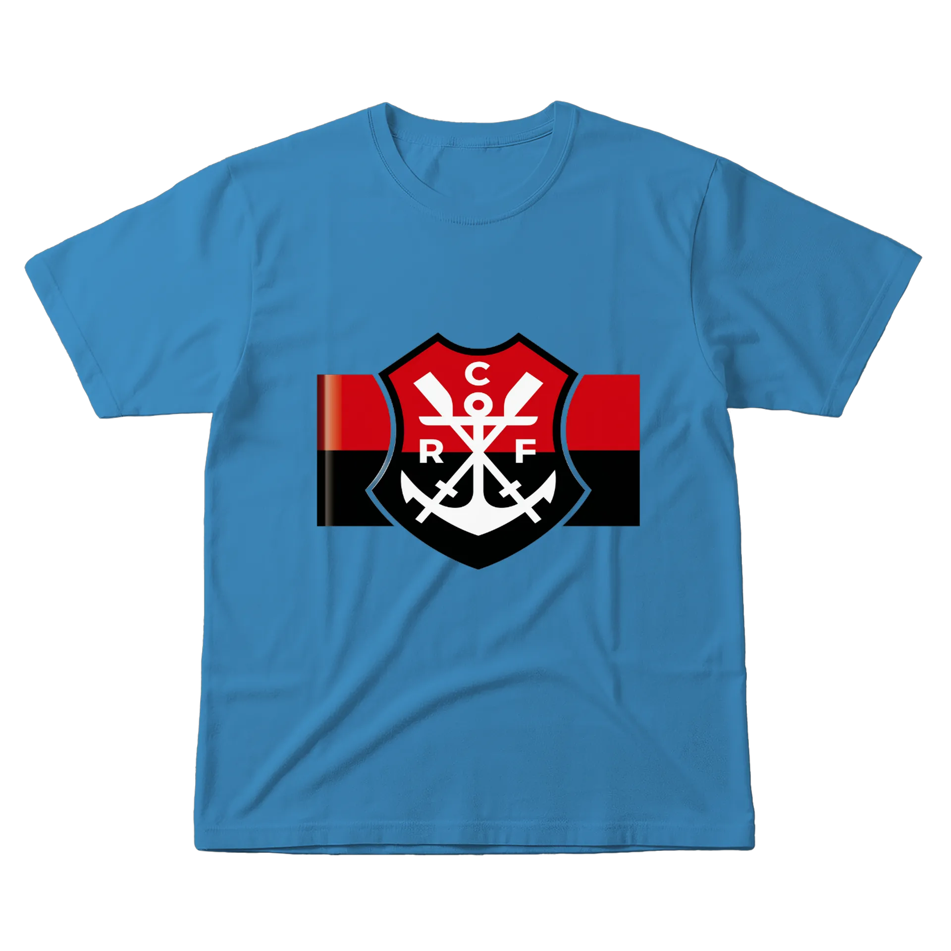 Camiseta Estampa Emblema Unissex Flamengo 100% Algodão - Imagem 1