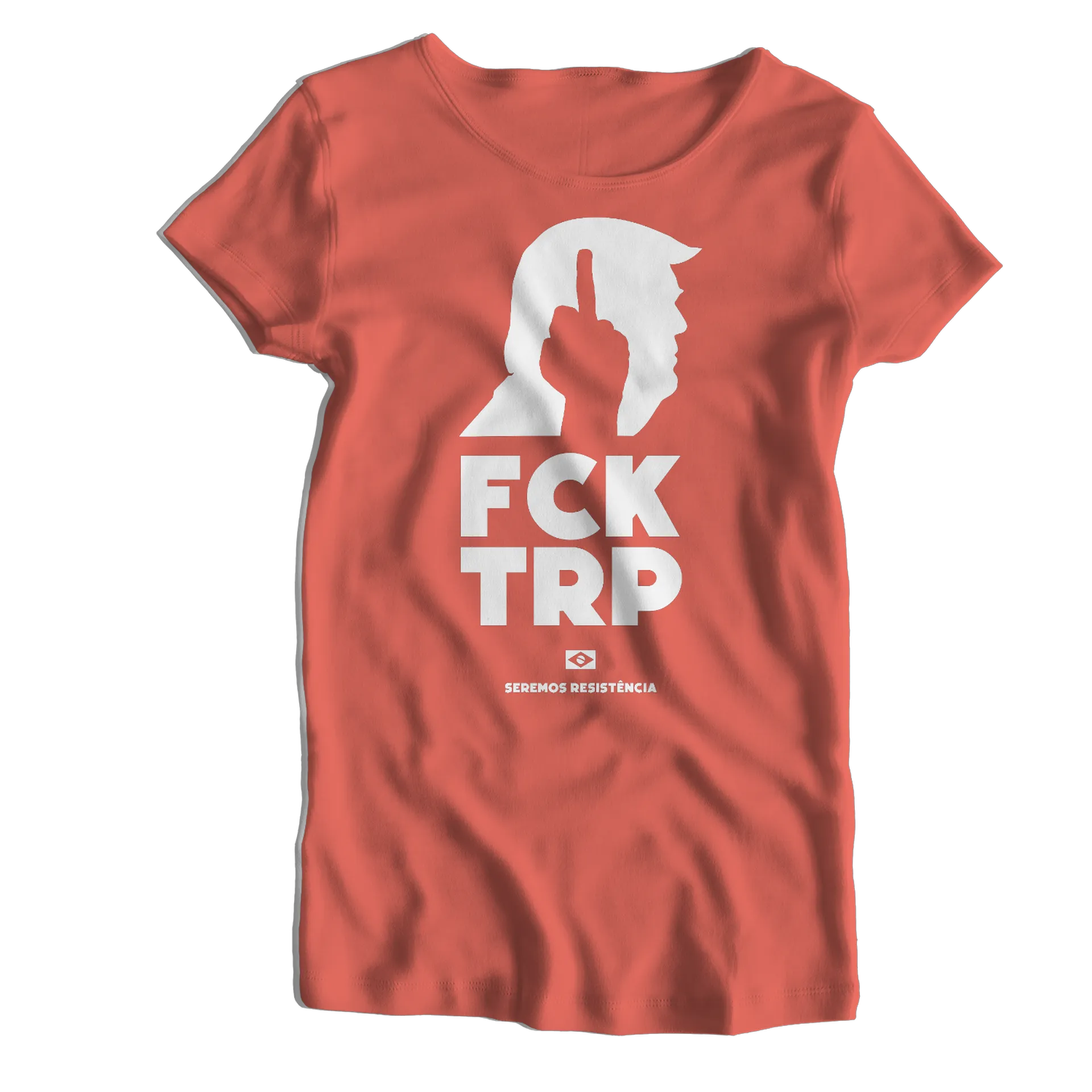 Camiseta Babylook FCK TRP 100% Algodão - Imagem 1