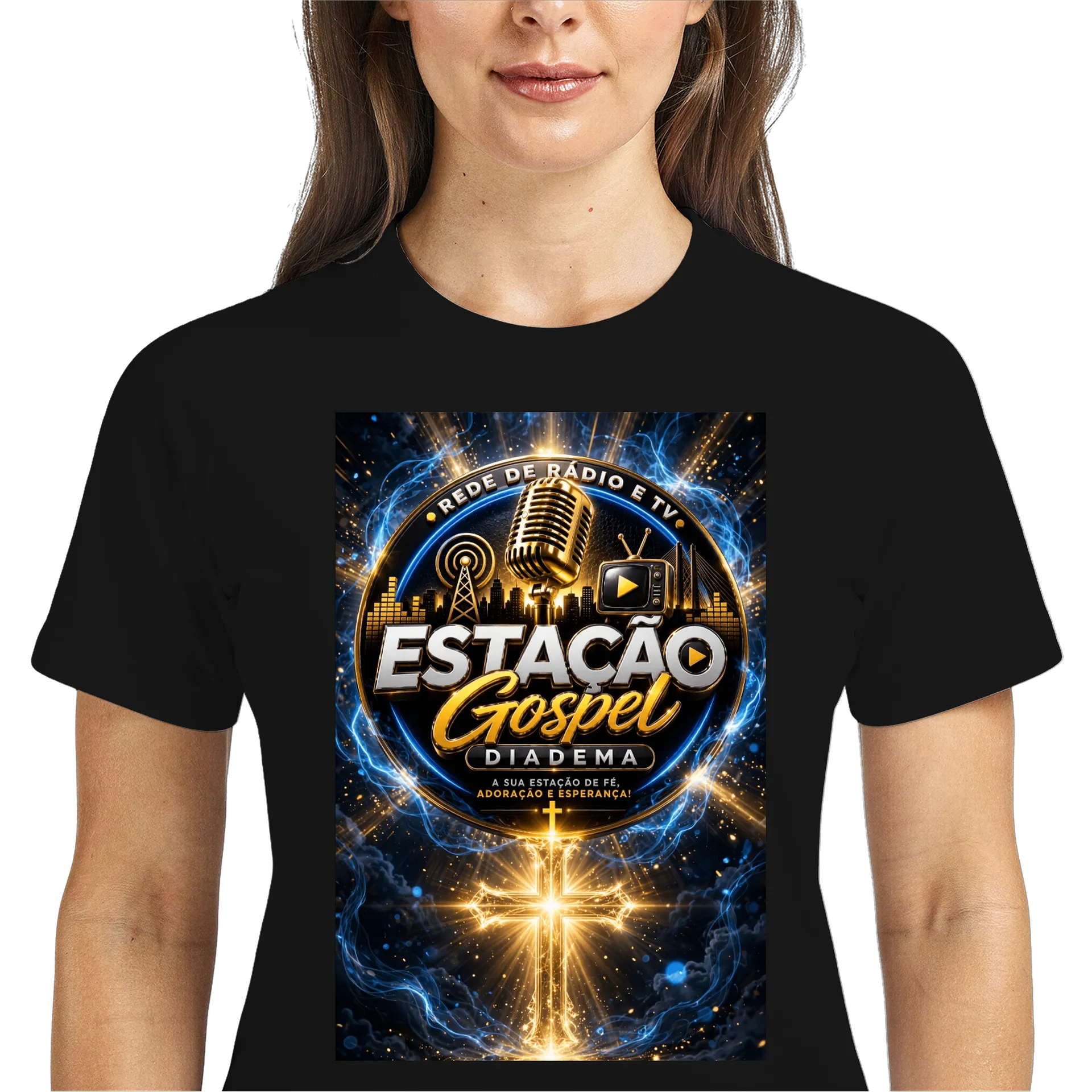 Camiseta DryFit de Estação Gospel Store — imagem 3 de 6