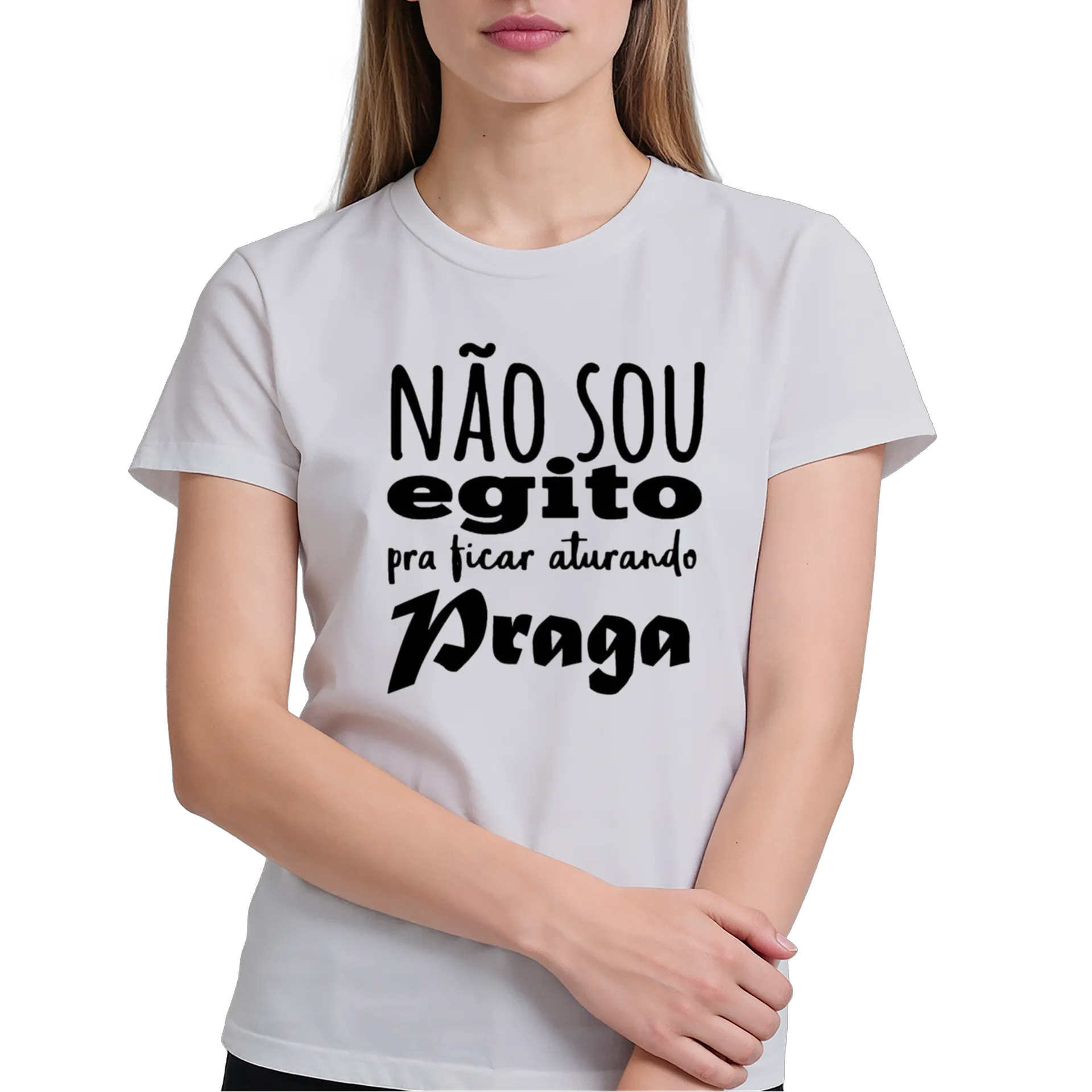 Camiseta Estampa Tipográfica Não Sou Pra Ficar Aturando - Imagem 4