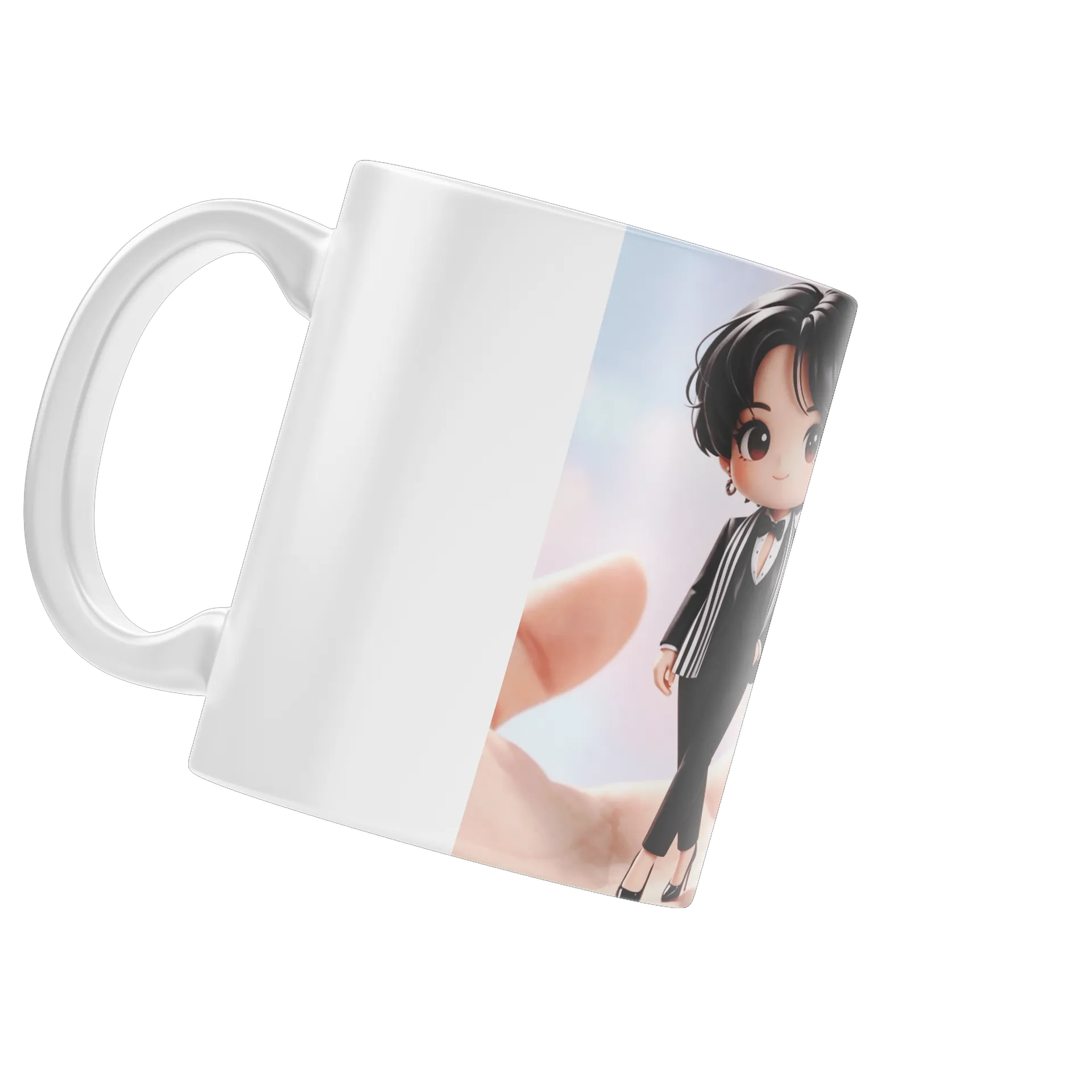 Caneca Ilustração Figurinha Estilizada 325ml - Imagem 4
