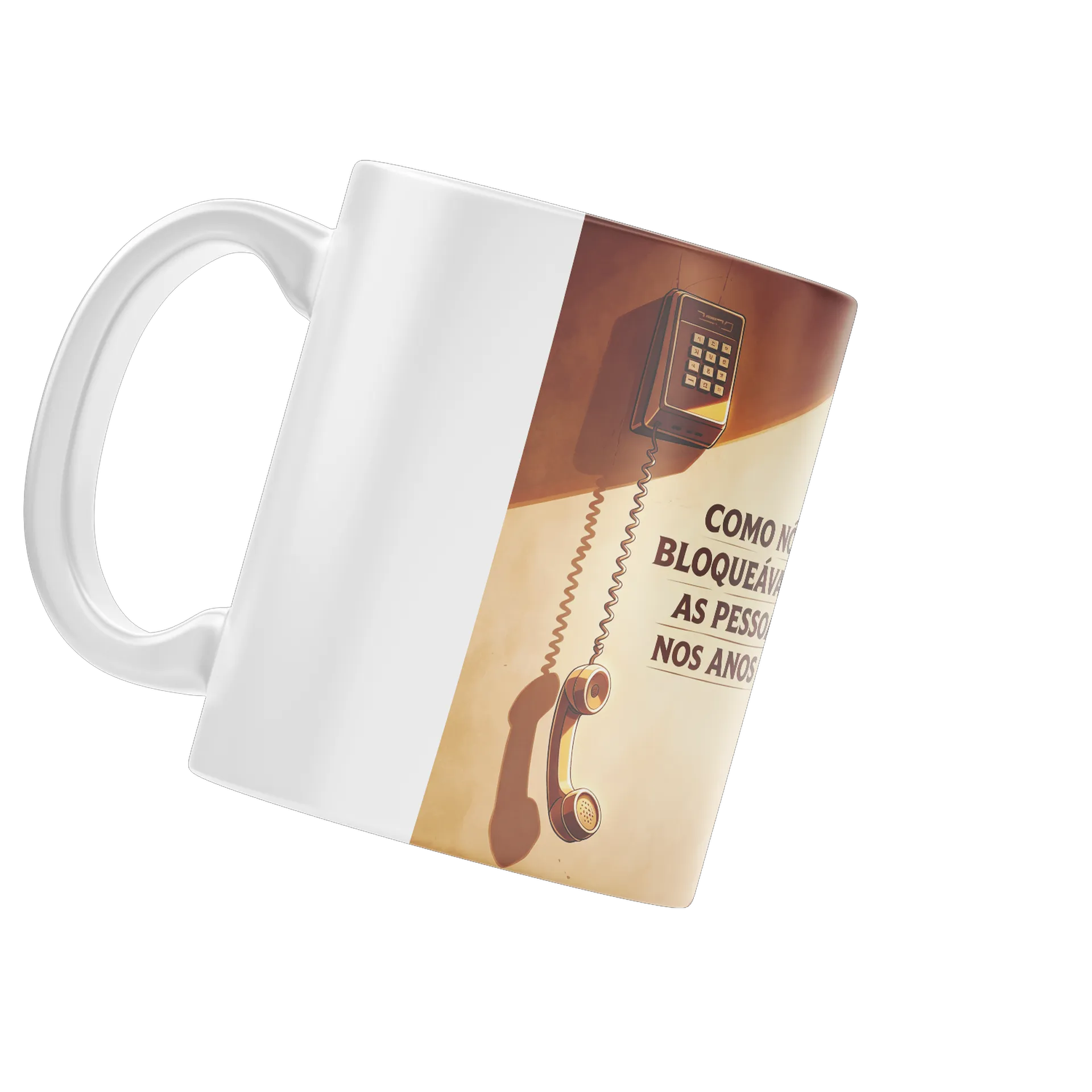 Caneca Estampa Texto Como Nós Bloqueávamos as Pessoas 325ml - Imagem 4