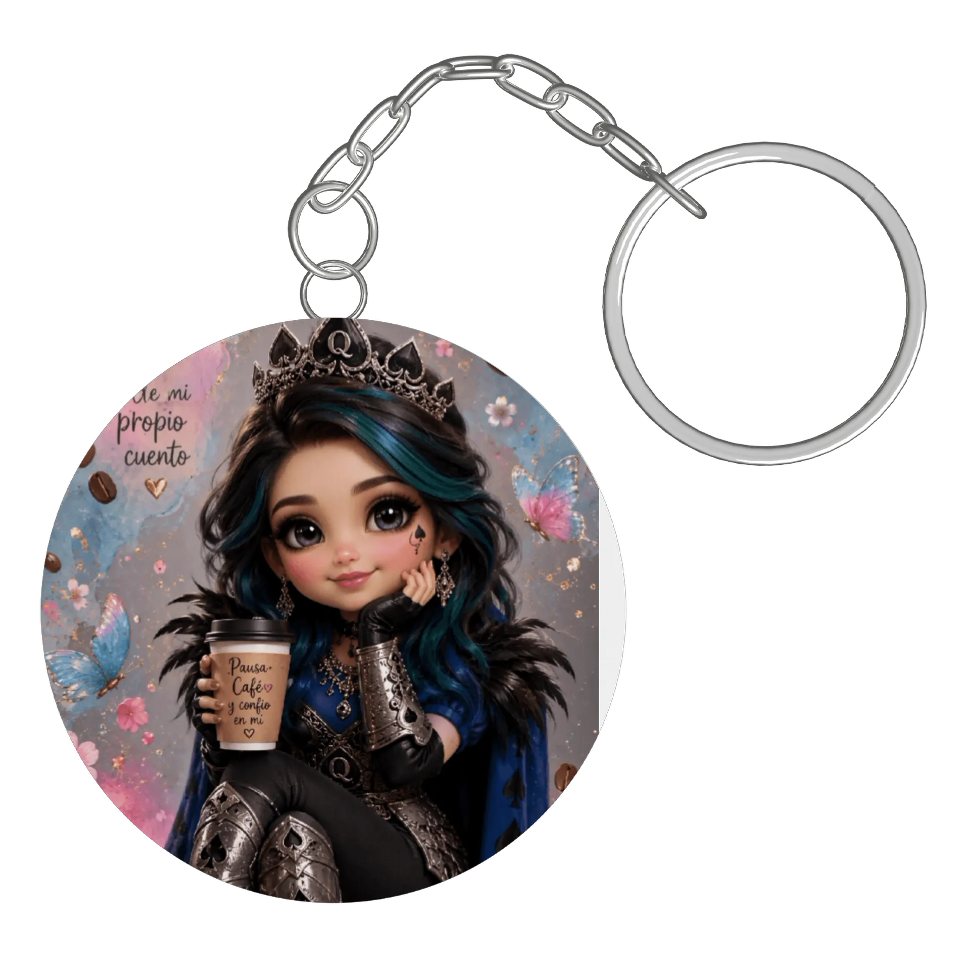 Chaveiro personalizado rainha de espadas - Imagem 2