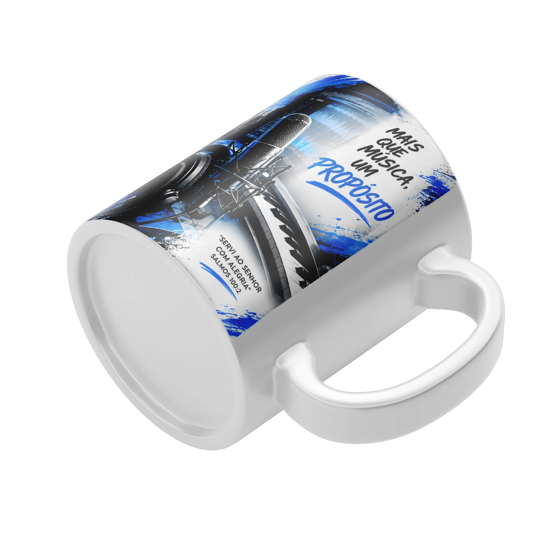 Caneca Porcelana Música Cardoso Letra Vamos Pra Cima 325ml - Imagem 4