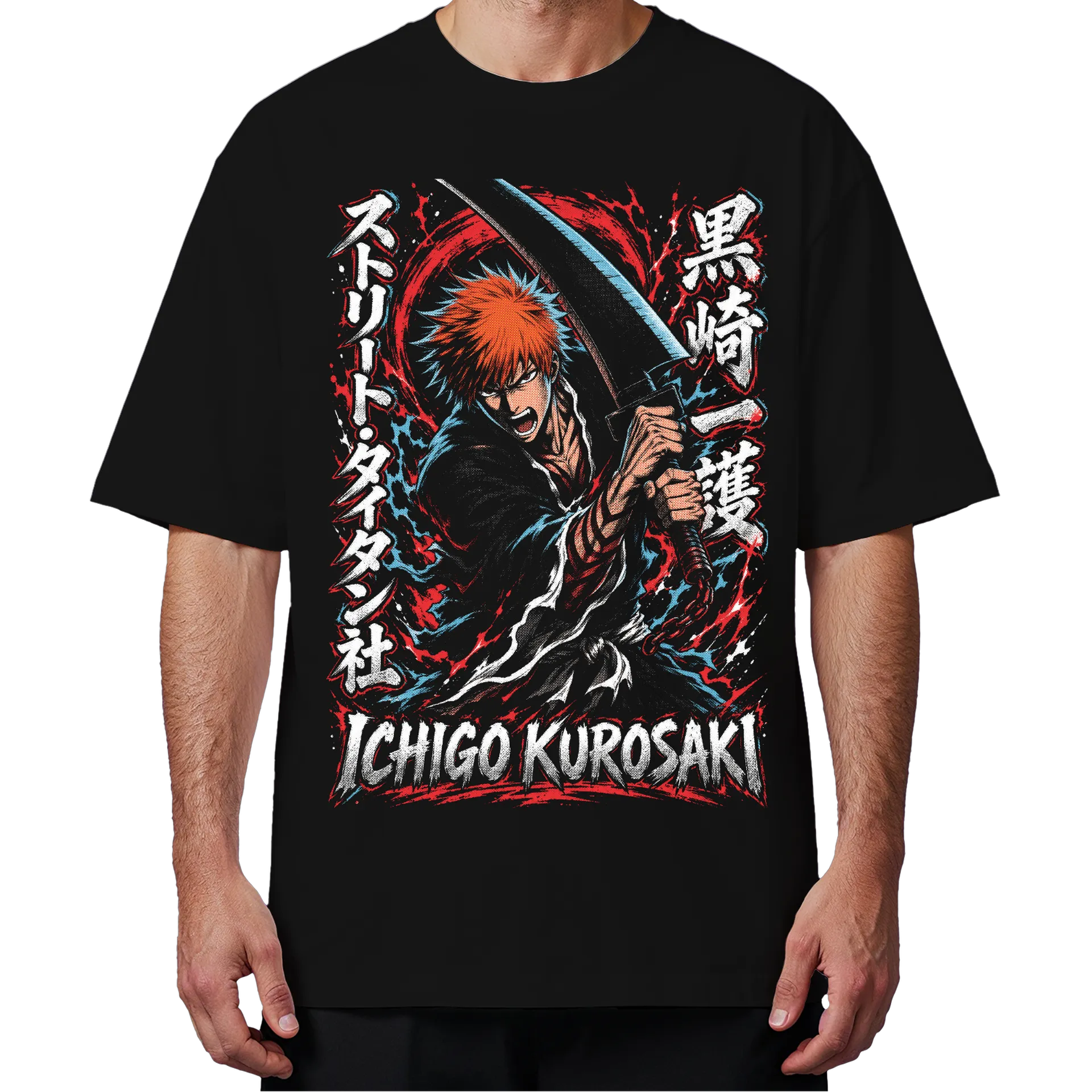 Camiseta Oversized Ichigo Kurosaki Bleach Premium - Imagem 4