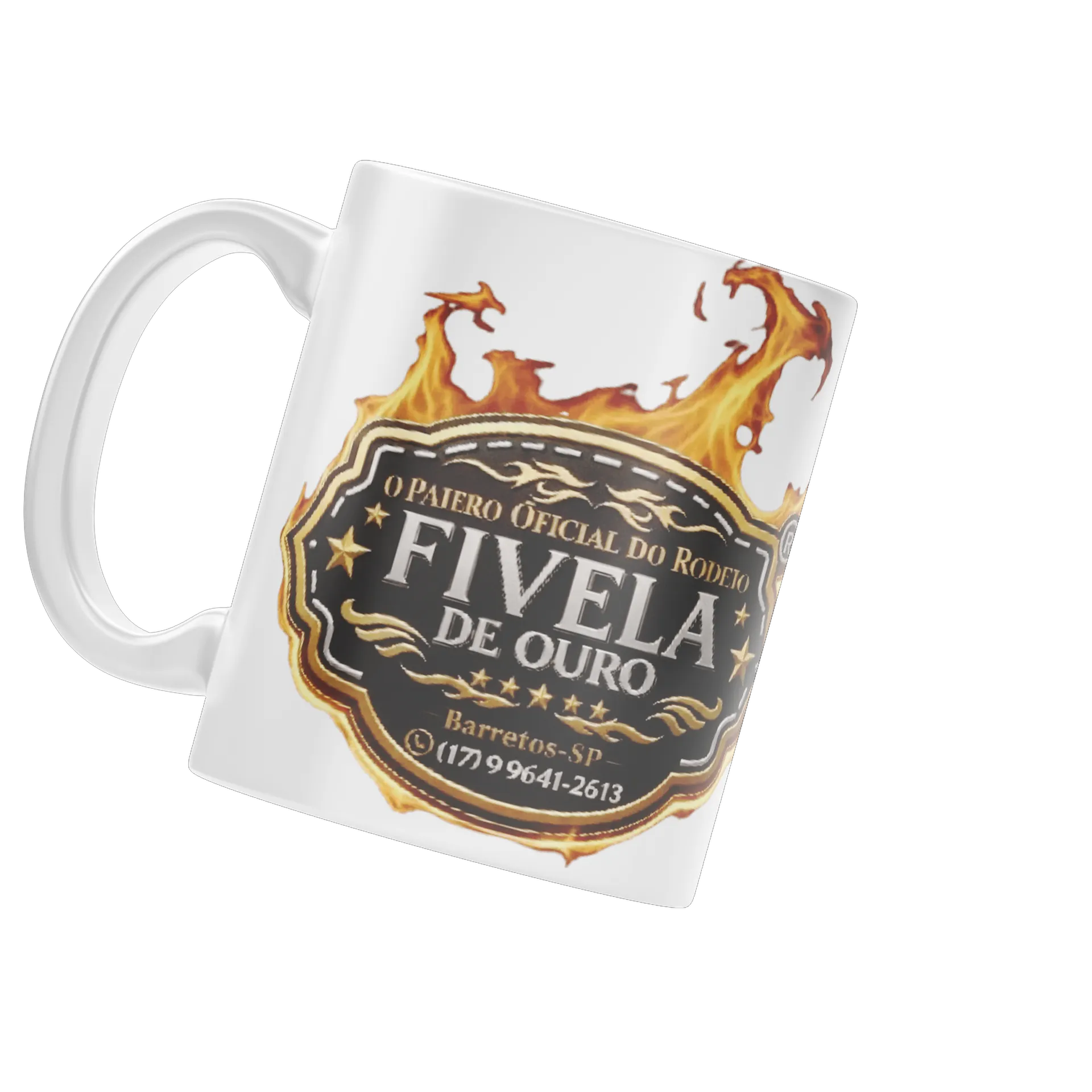 Caneca Porcelana Fantasia Cowboys 325ml - Fivela de Ouro - Imagem 4