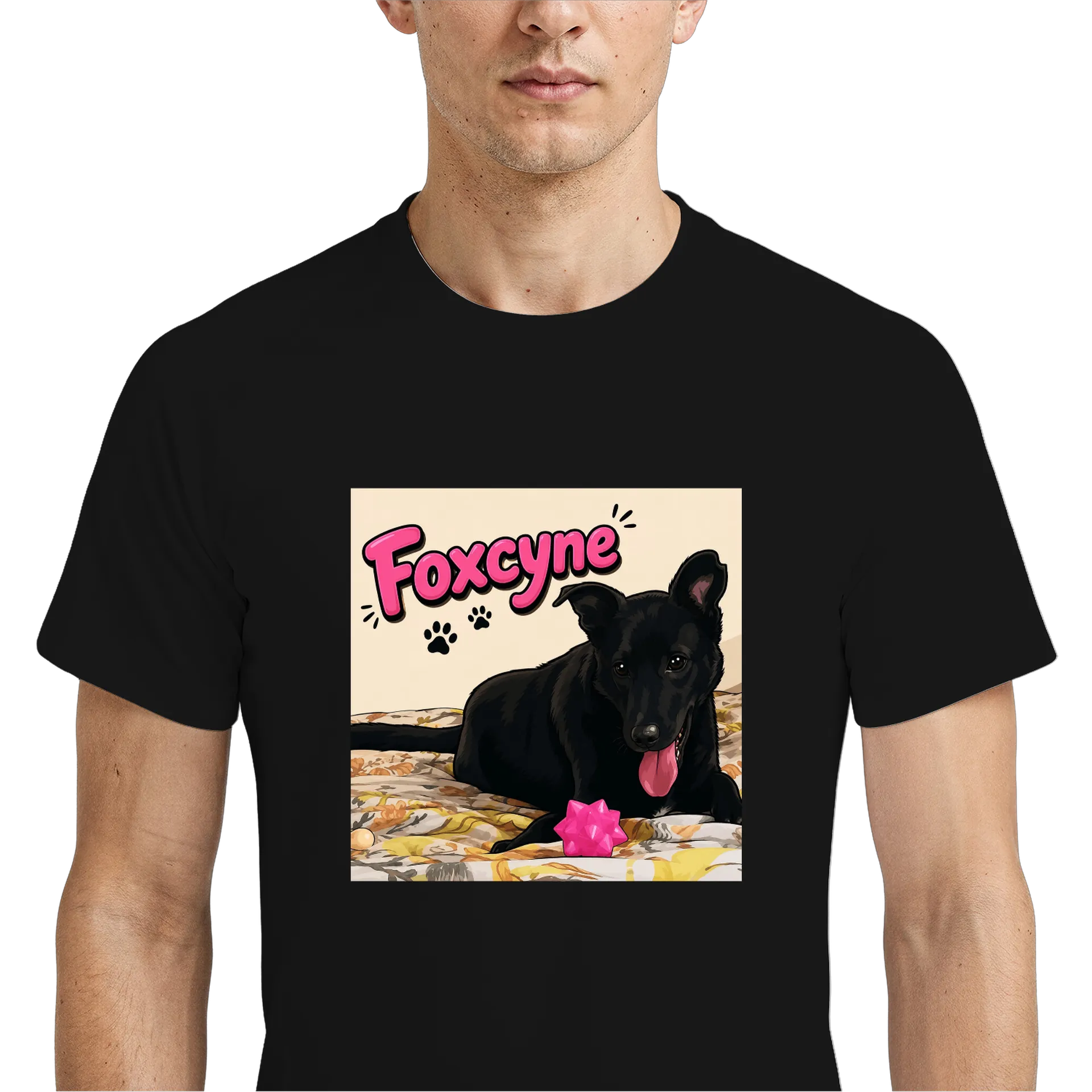 Camiseta Dry Fit Cão Preto Estampa Personalizada 100% - Imagem 4