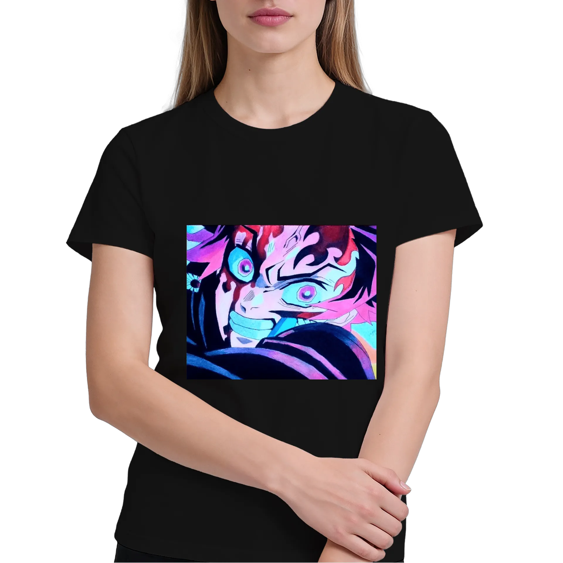 Camiseta Personagem de Anime em Estilo Cartoon 100% Algodão de Geek Art — imagem 3 de 6