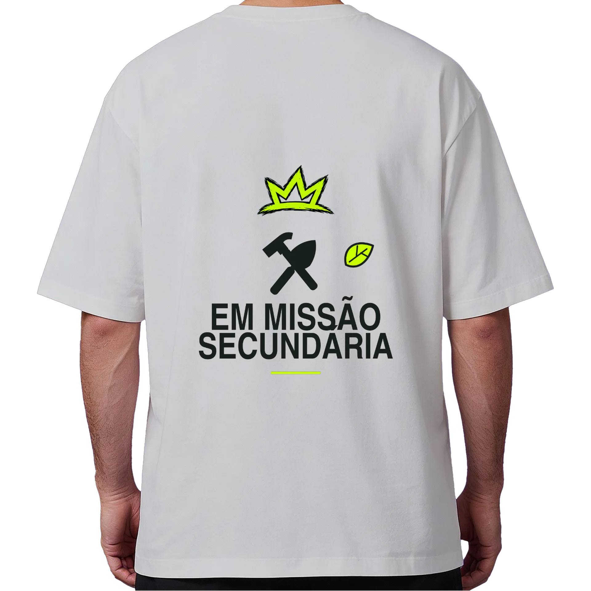 Camiseta Oversized Missão Branca - Imagem 6