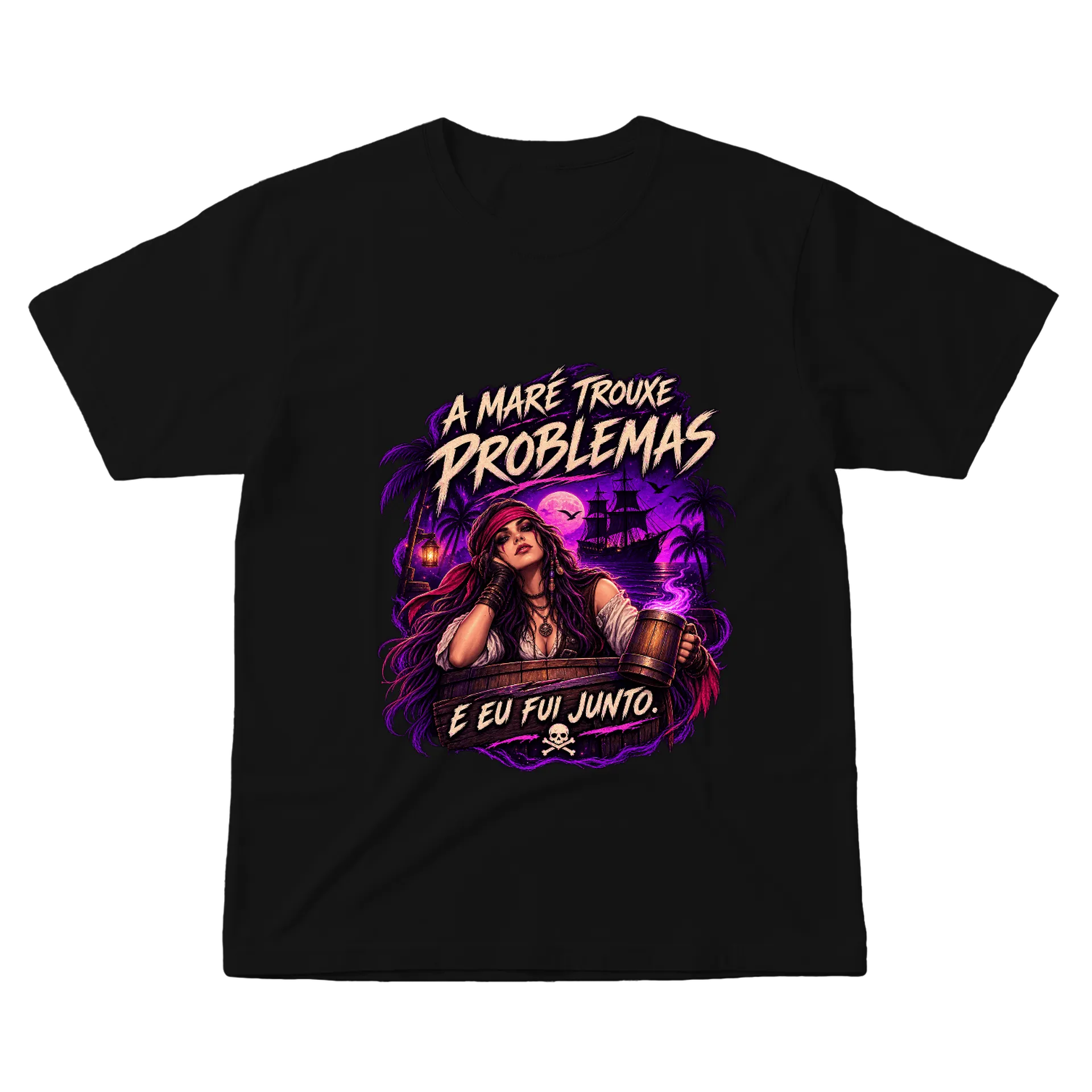 Camiseta "A Maré trouxe problemas" - Mulher - Imagem 1