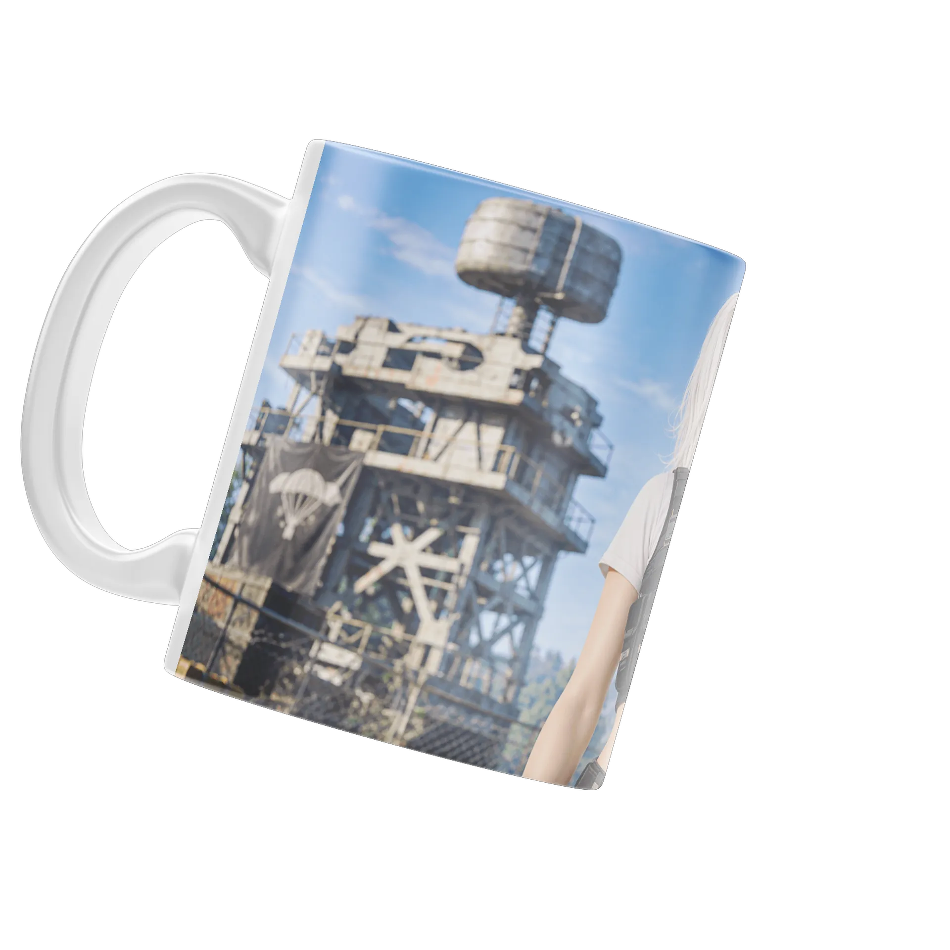 Caneca PUBG Personagem de Cabelo Branco 325ml - Imagem 3