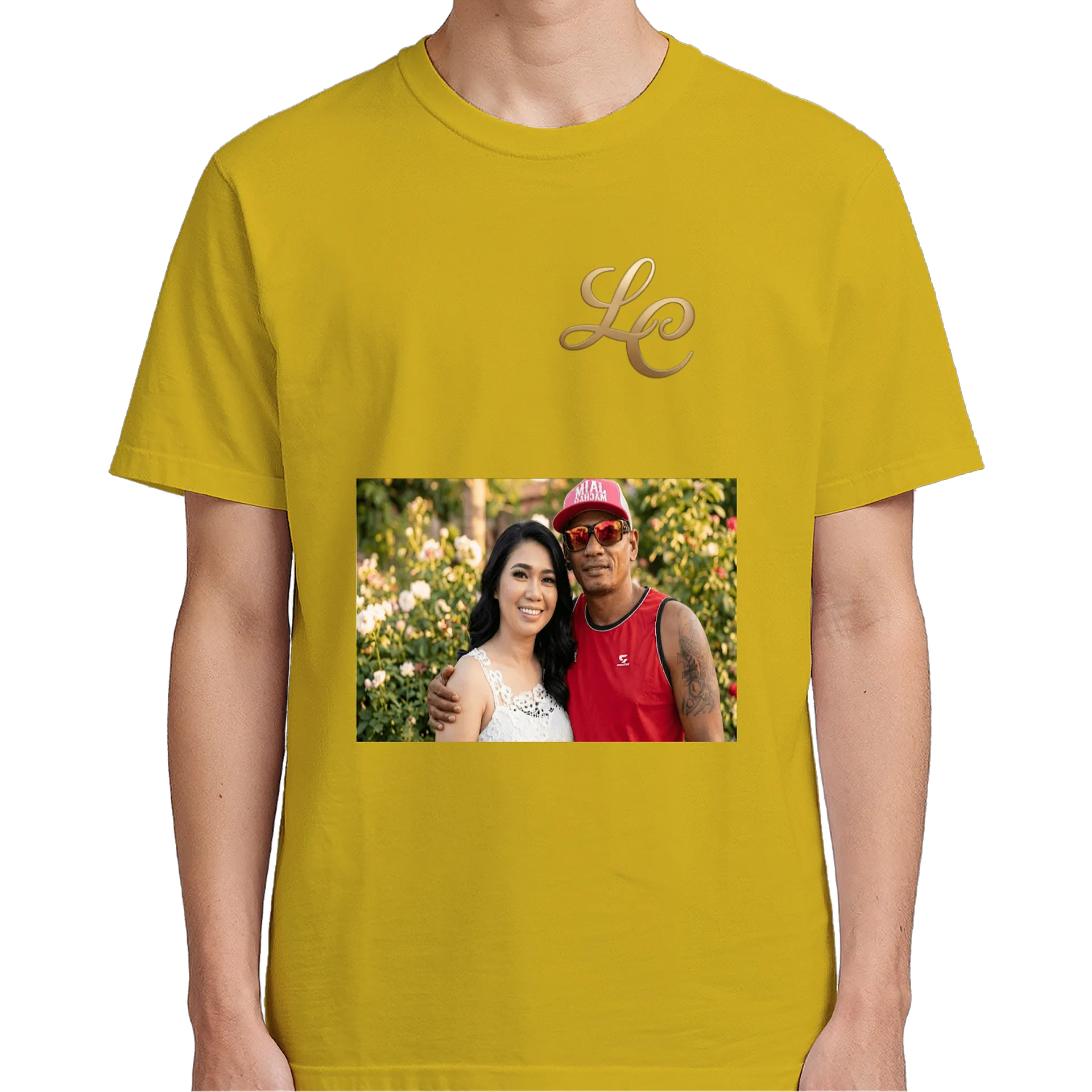 Camiseta personalizada Lê Dias e cacachi cor amarela 100lgod - Imagem 5