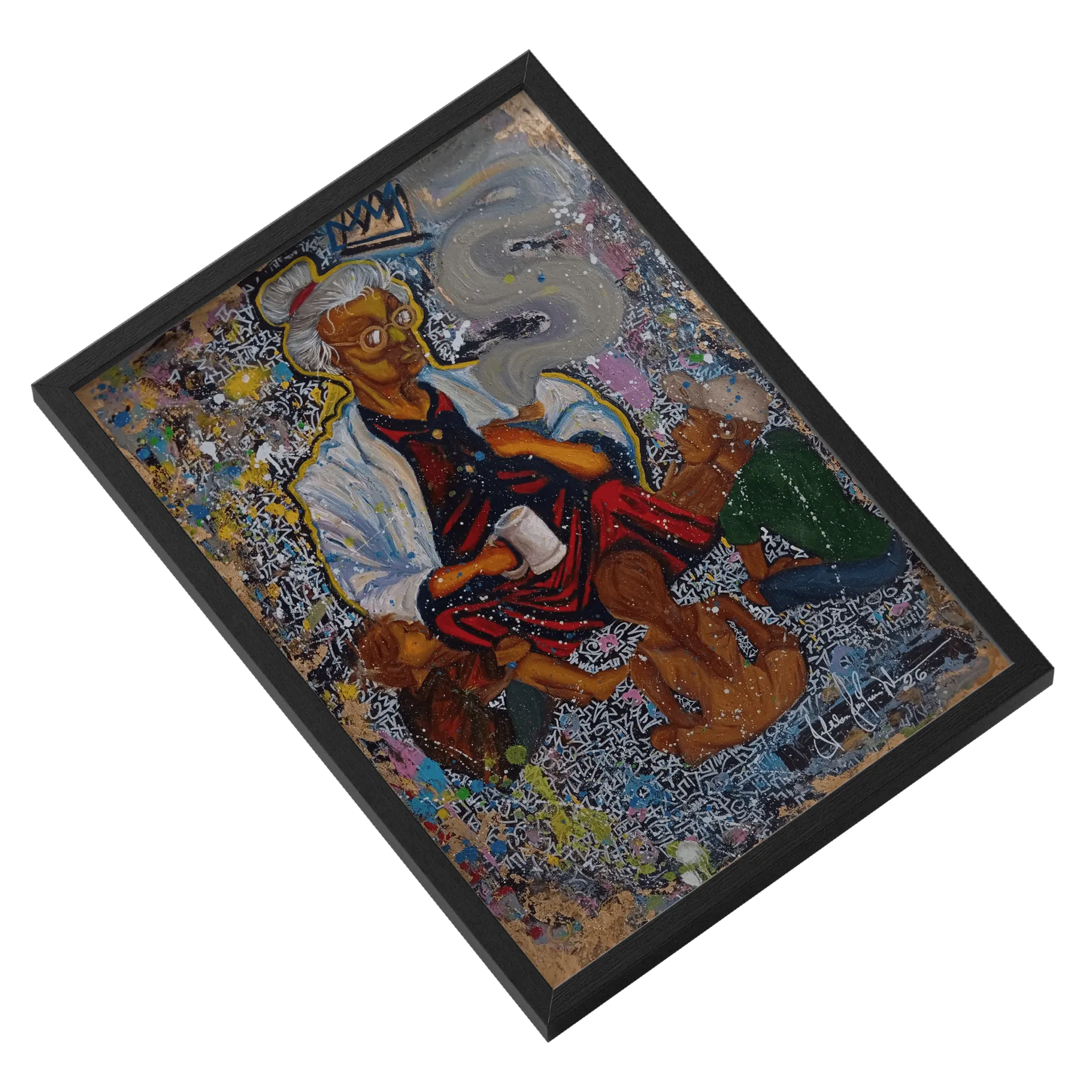 Quadro A3 A Velha Rainha dos Causos Com Vidro - Imagem 2