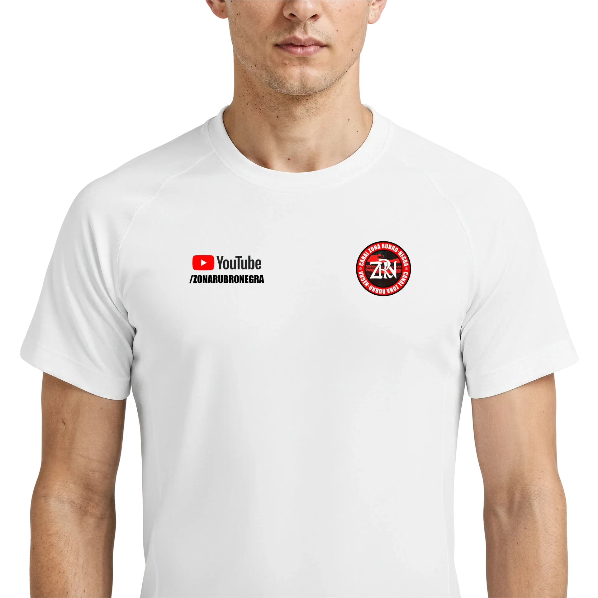 Camiseta DryFit Zona Rubro Negra Simples - Imagem 4