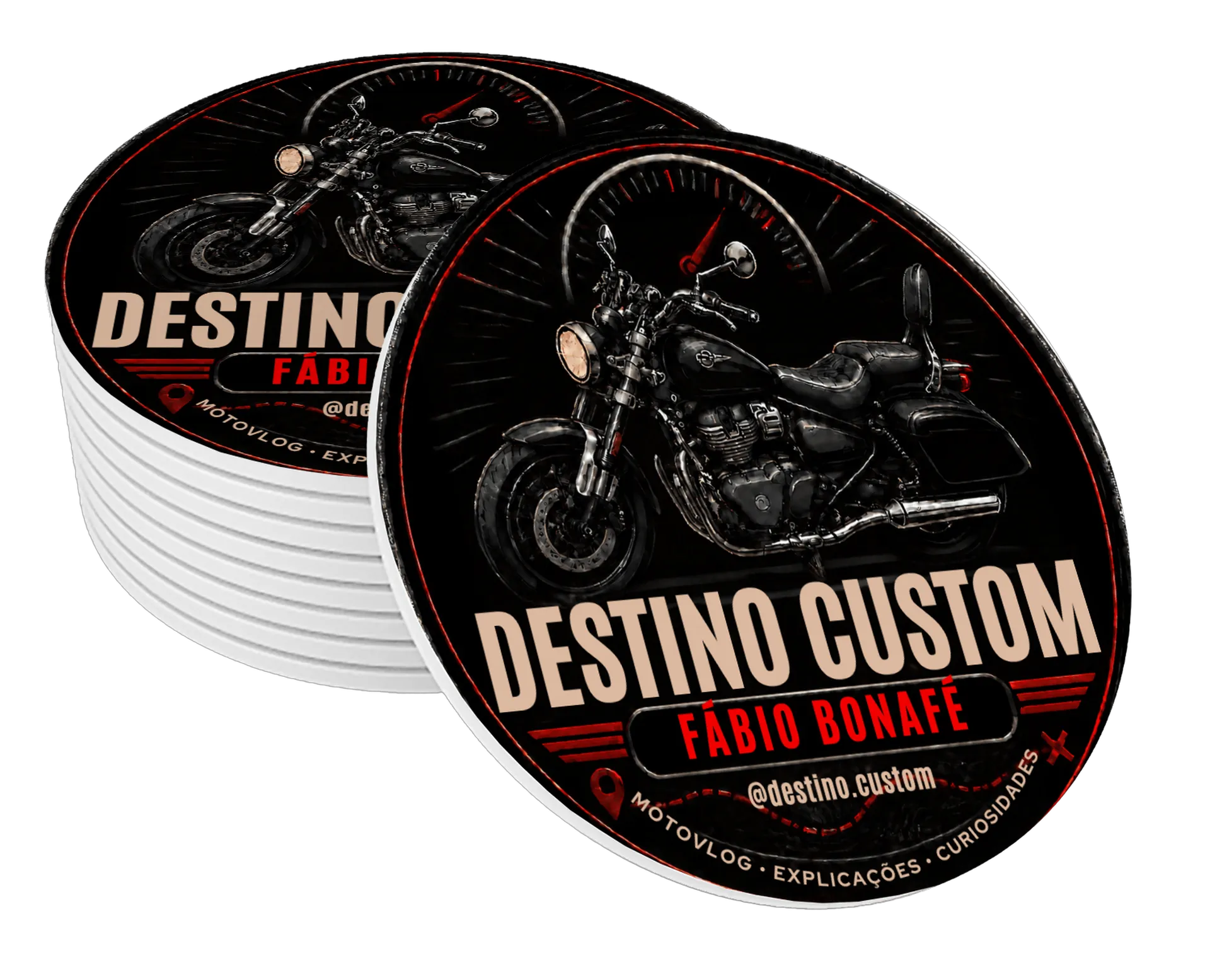 Porta-copos destino custom - Imagem 1