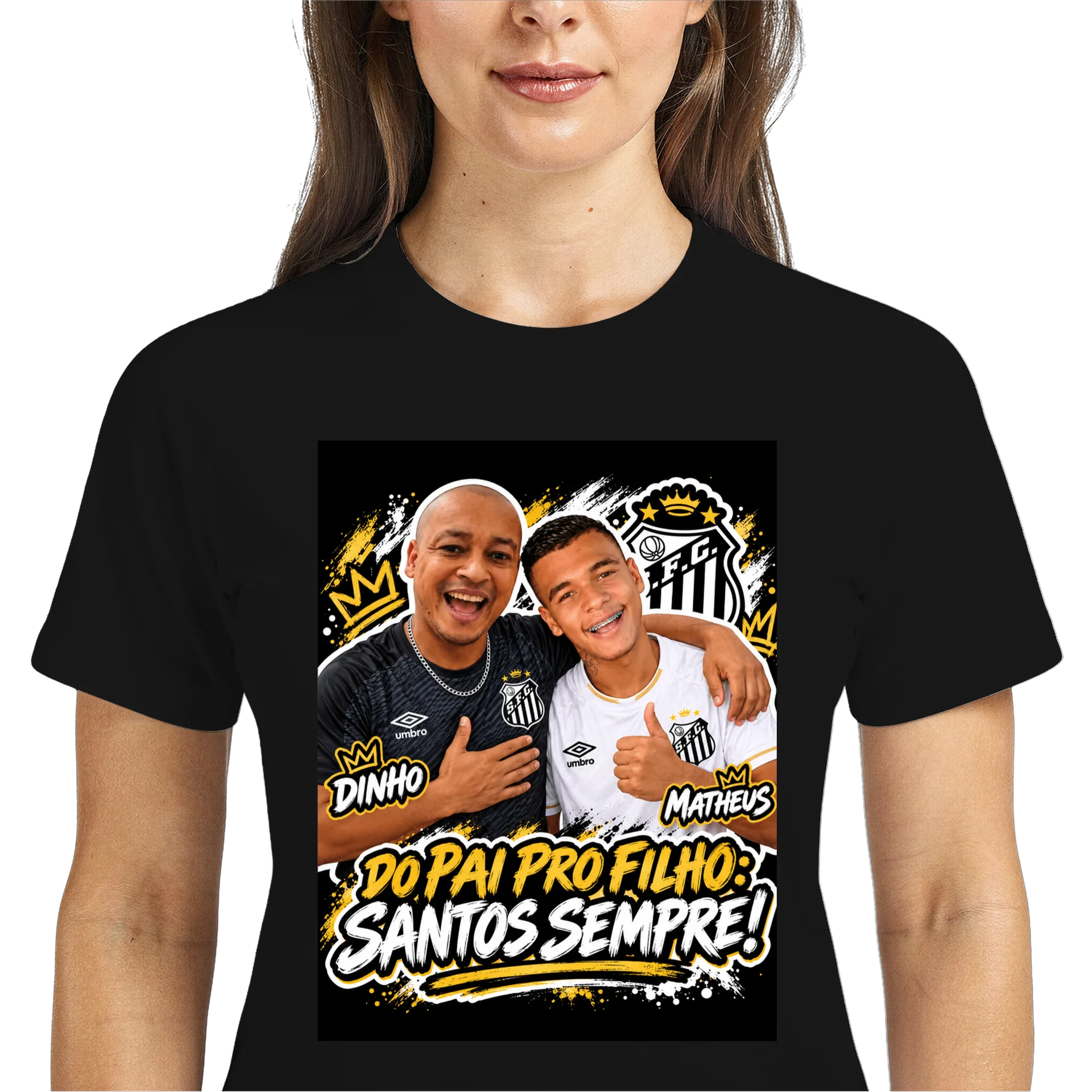 Camiseta DryFit Time do Coração Pai pra Filho - Imagem 2
