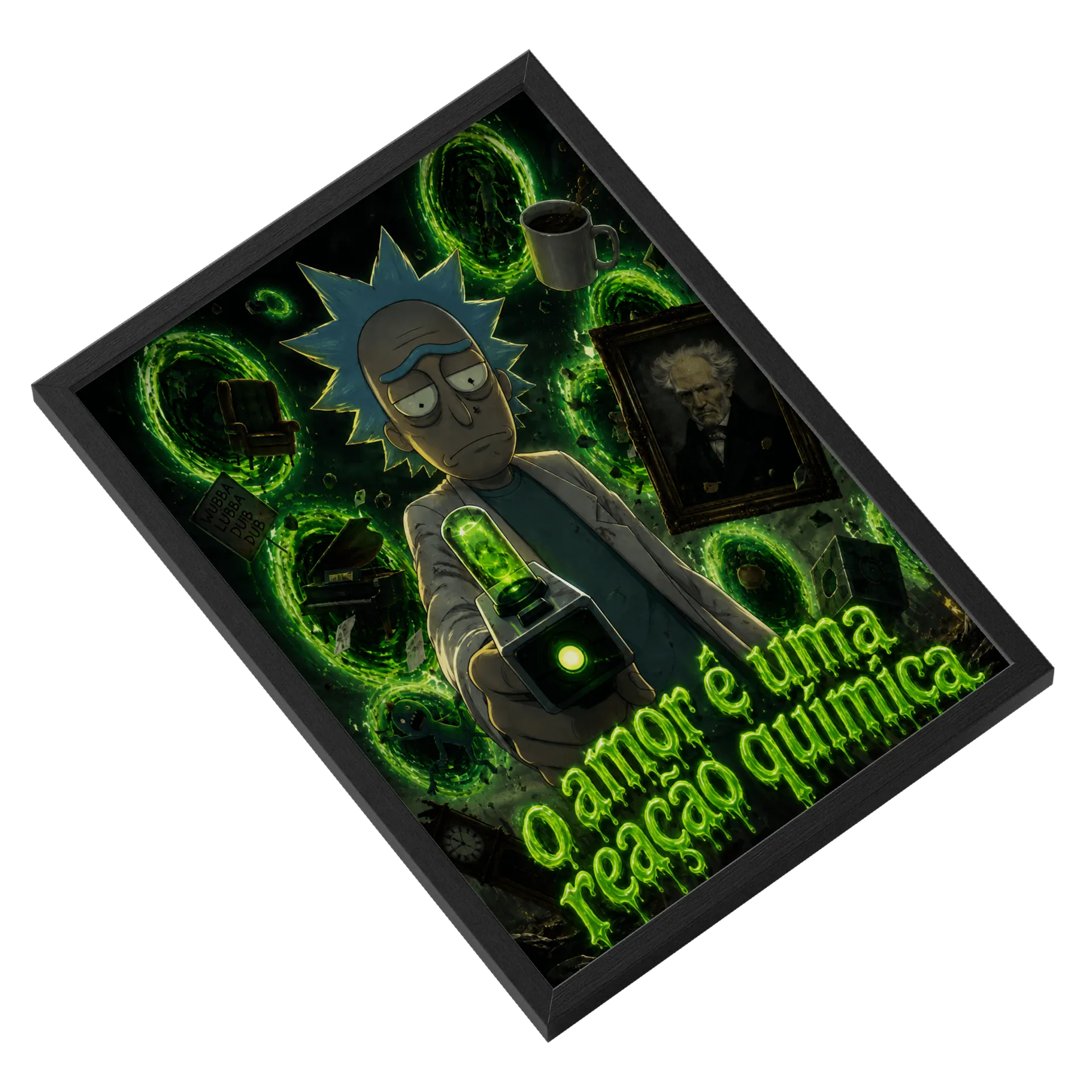 Quadro Rick e shopenwaher - pessimistas (Vidro) - Imagem 2