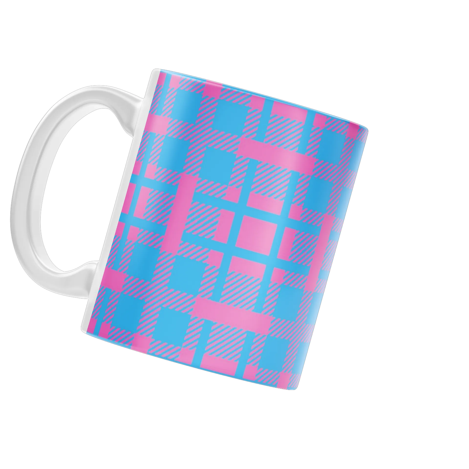 Caneca Porcelana Funcional Arte Foguete Neon 325ml - Imagem 3