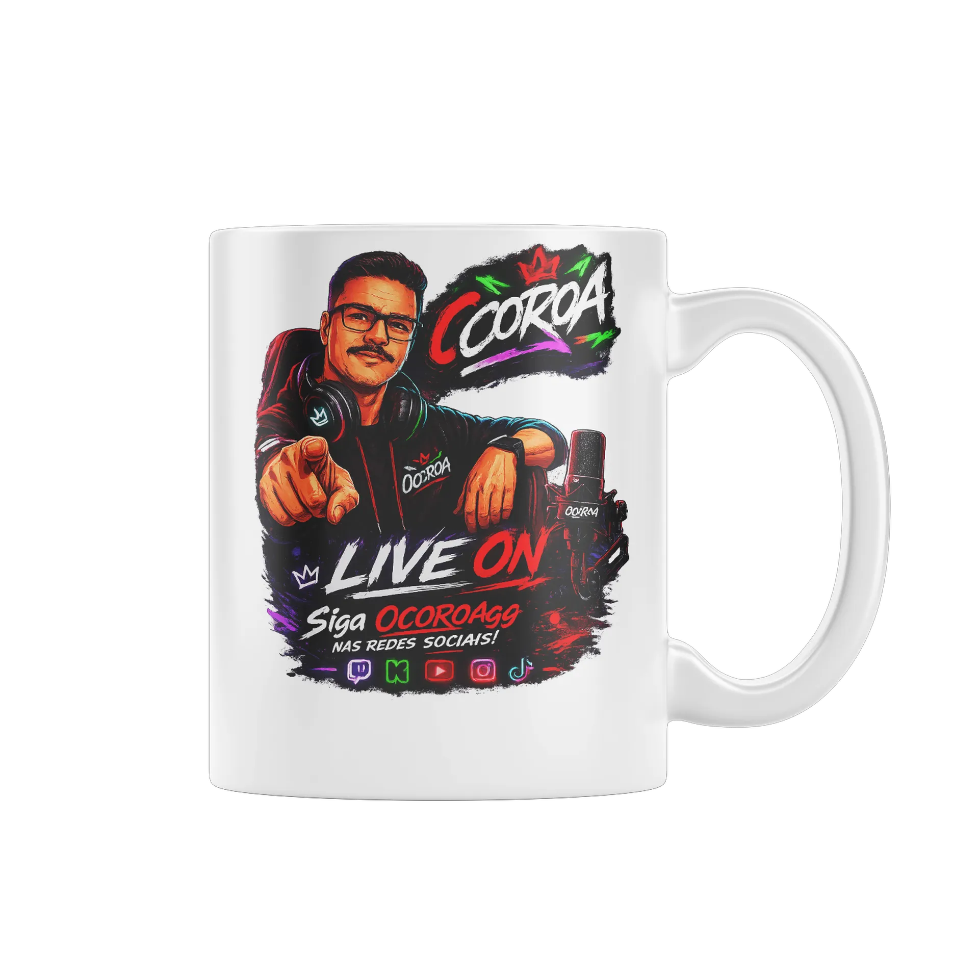 Caneca: O COROA Live ON - Imagem 1
